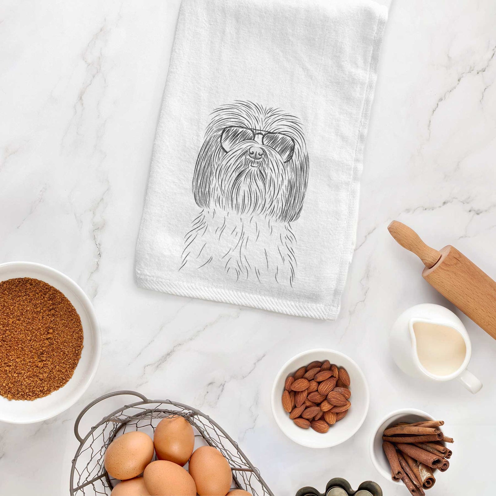 Scully the Shih Tzu Decorative Hand Towel