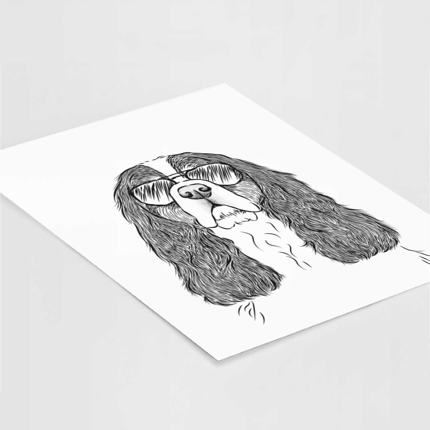 Sebastian the Cavalier King Charles Spaniel Art Print