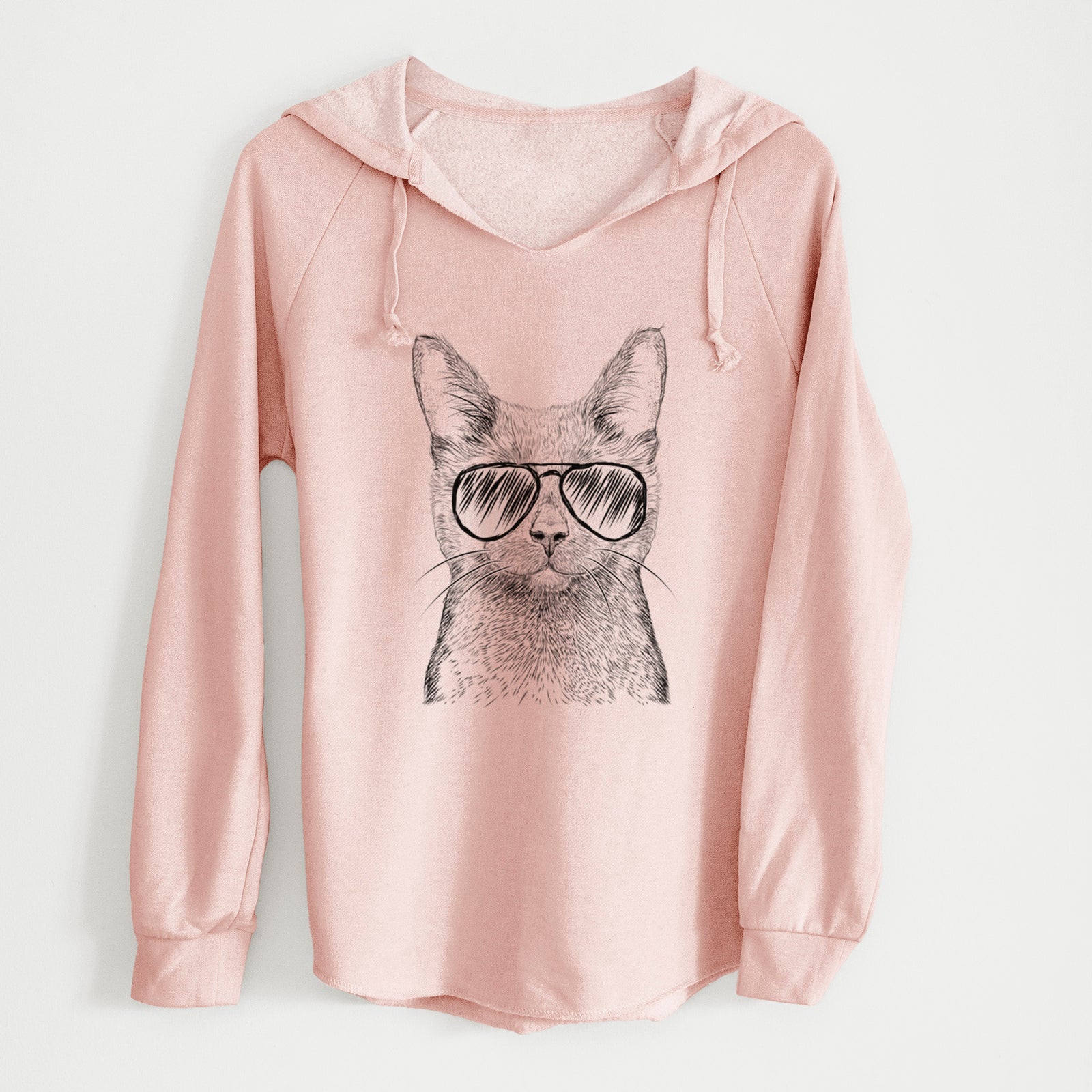 Aviator Shadow the Black Cat - Cali Wave Hooded Sweatshirt