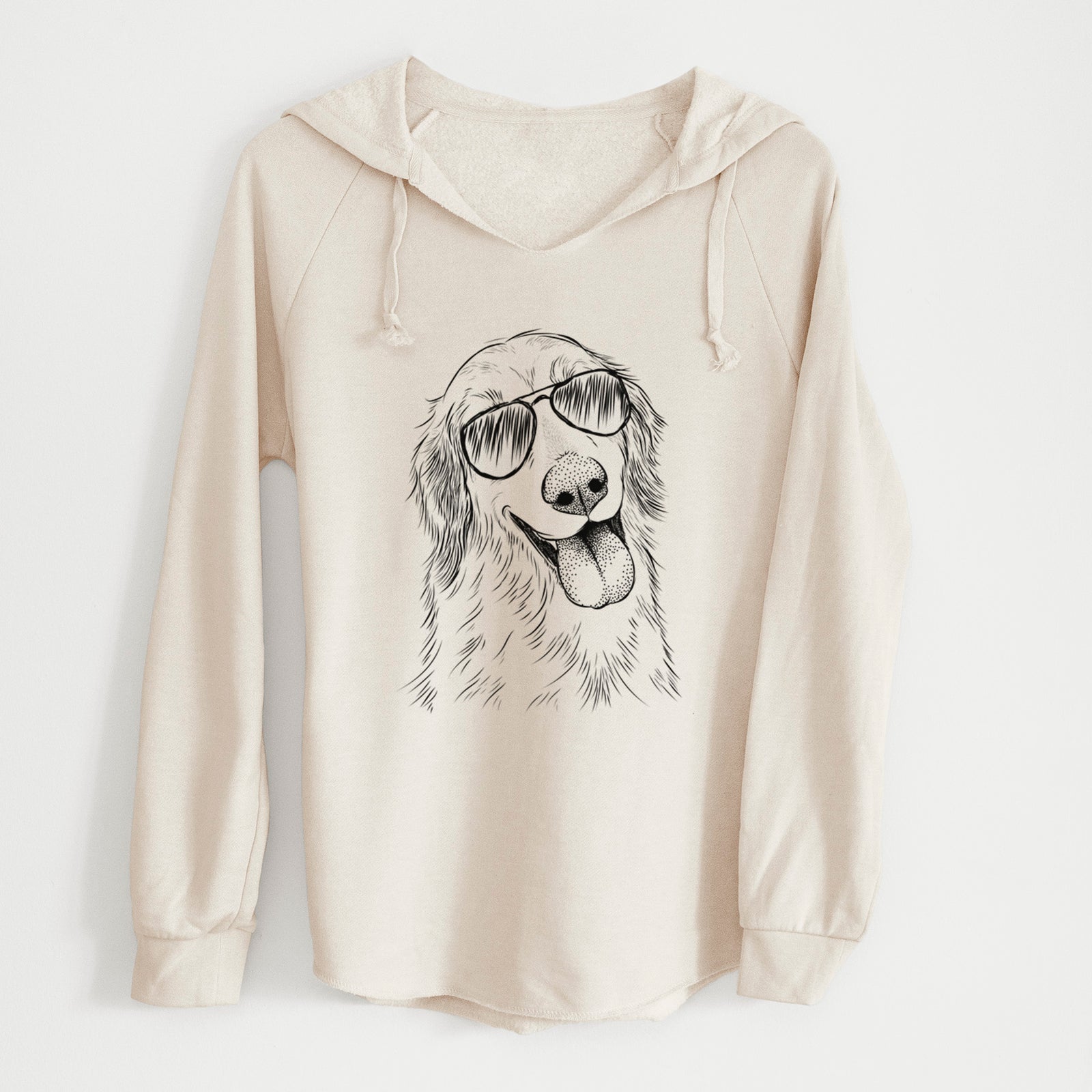 Aviator Shelby the Golden Retriever - Cali Wave Hooded Sweatshirt