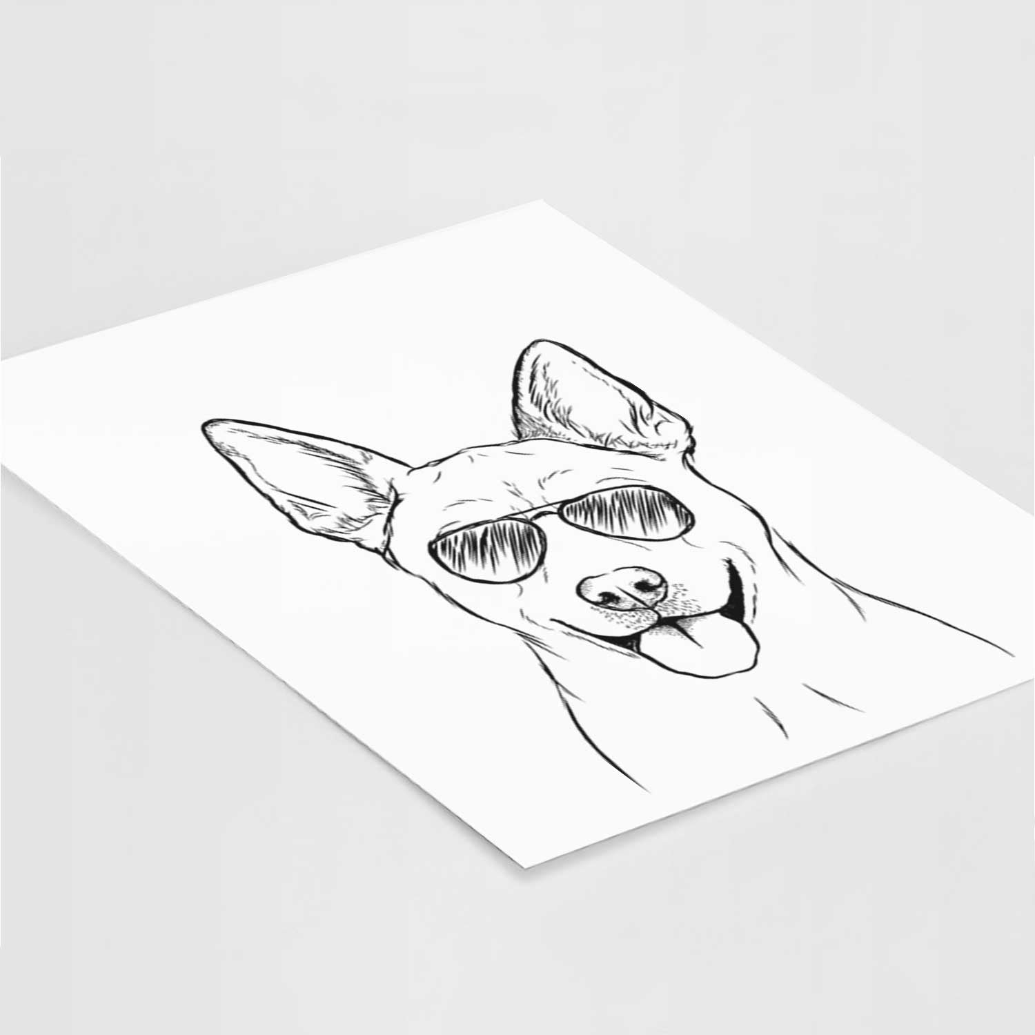 Silly Lilly the Mixed Breed Art Print