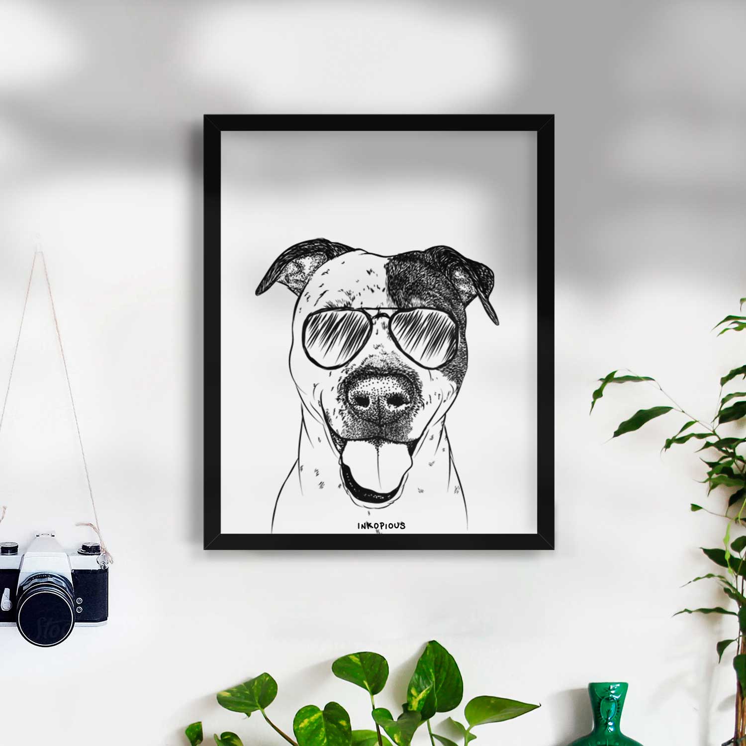 Simon the Mixed Breed Art Print