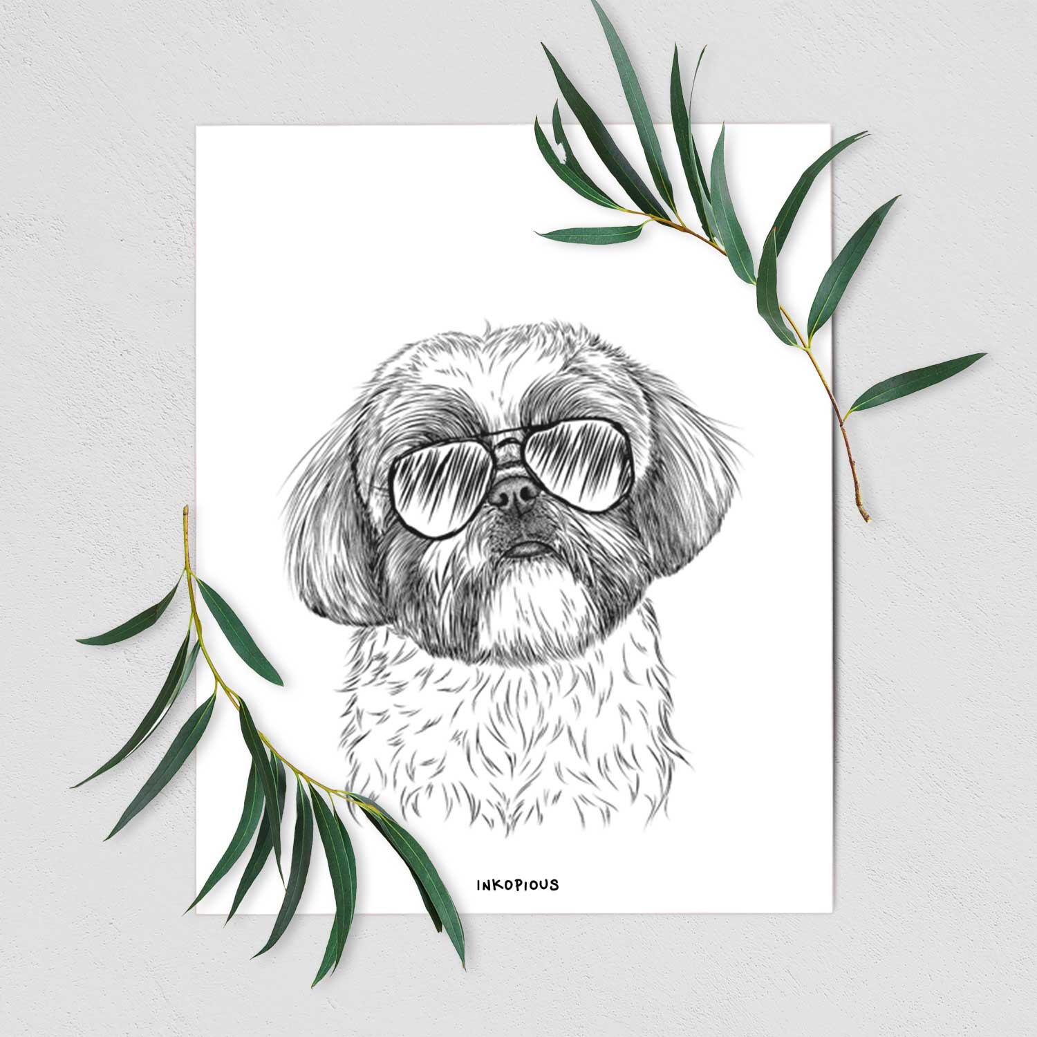 Simon the Shih Tzu Art Print