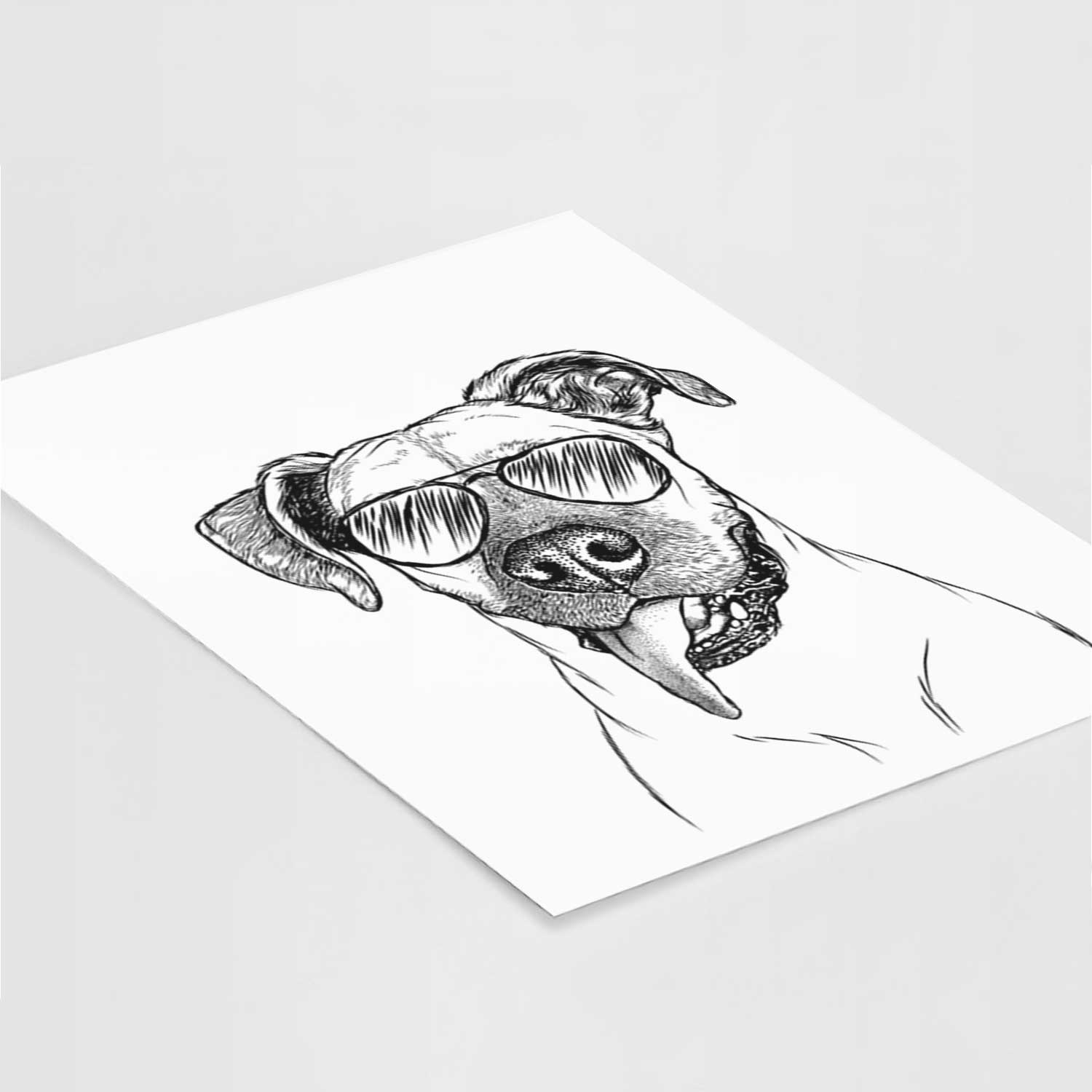 Sir Jake the Boxer Art Print