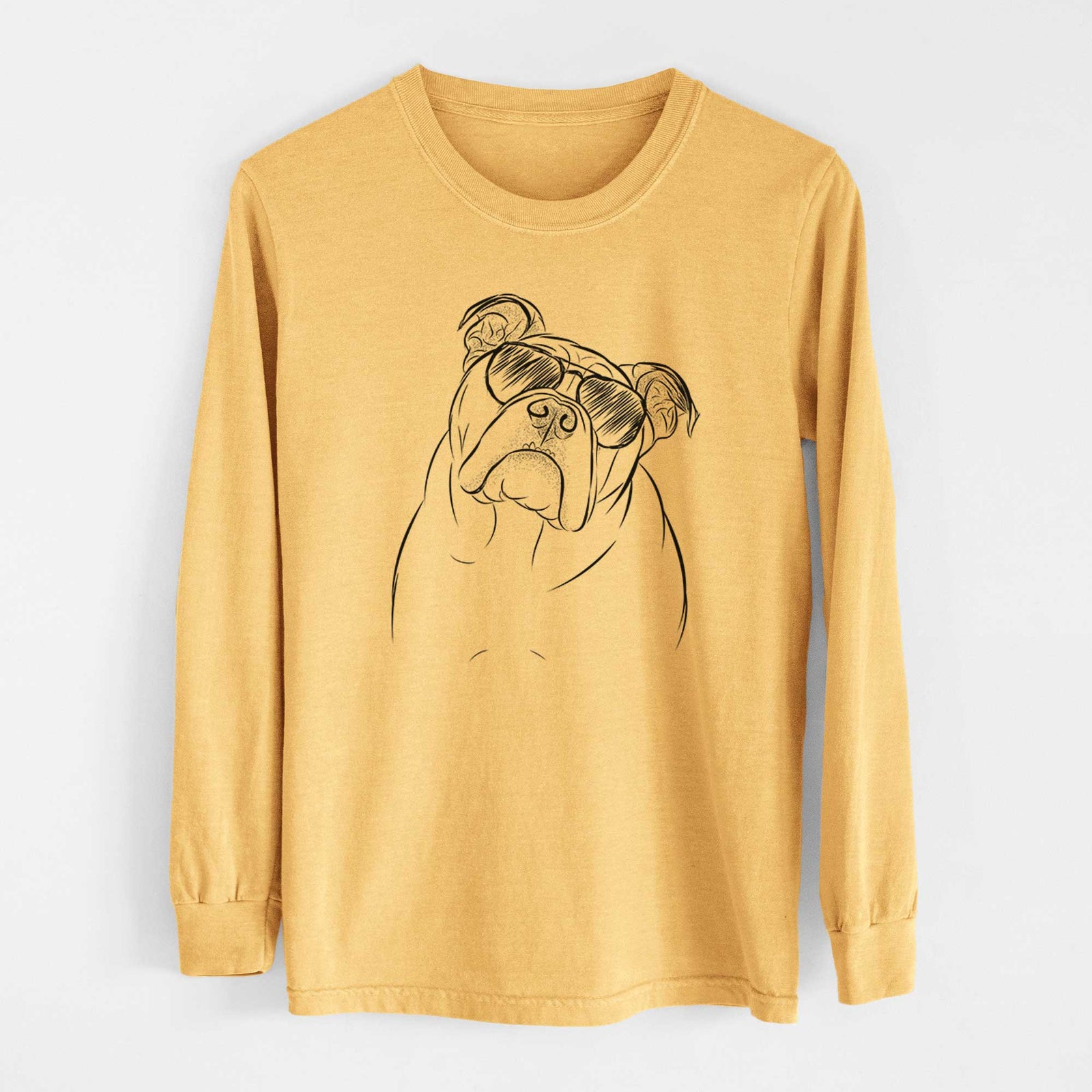 Aviators Sir Louis the English Bulldog - Heavyweight 100% Cotton Long Sleeve