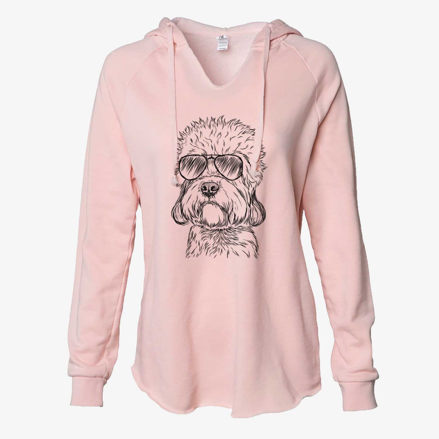 Sir Walter the Dandie Dinmont Terrier - Cali Wave Hooded Sweatshirt