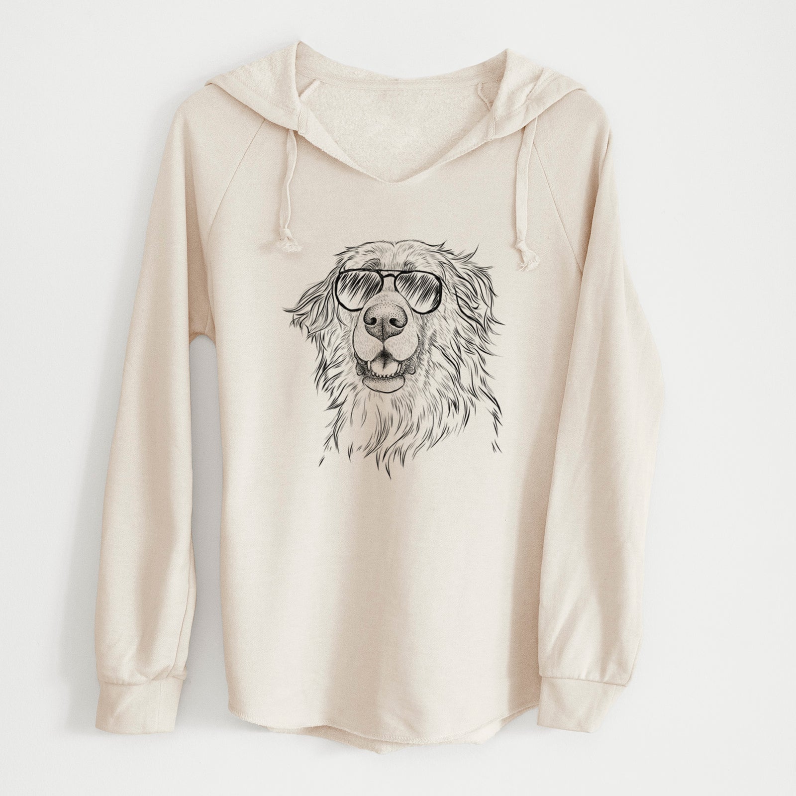 Aviator Siri the Leonberger - Cali Wave Hooded Sweatshirt