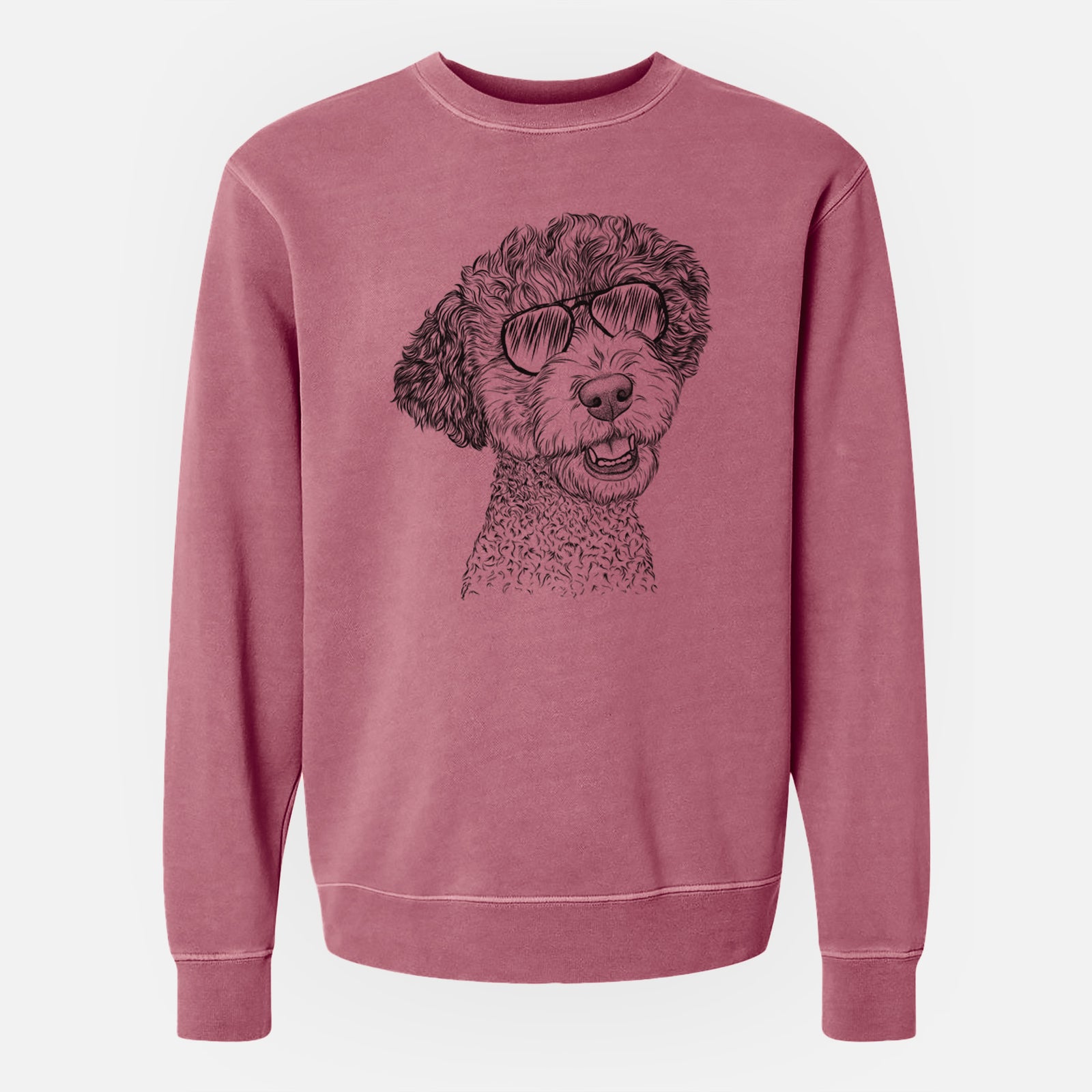 Aviator Skipper the Twoodle - Unisex Pigment Dyed Crew Sweatshirt