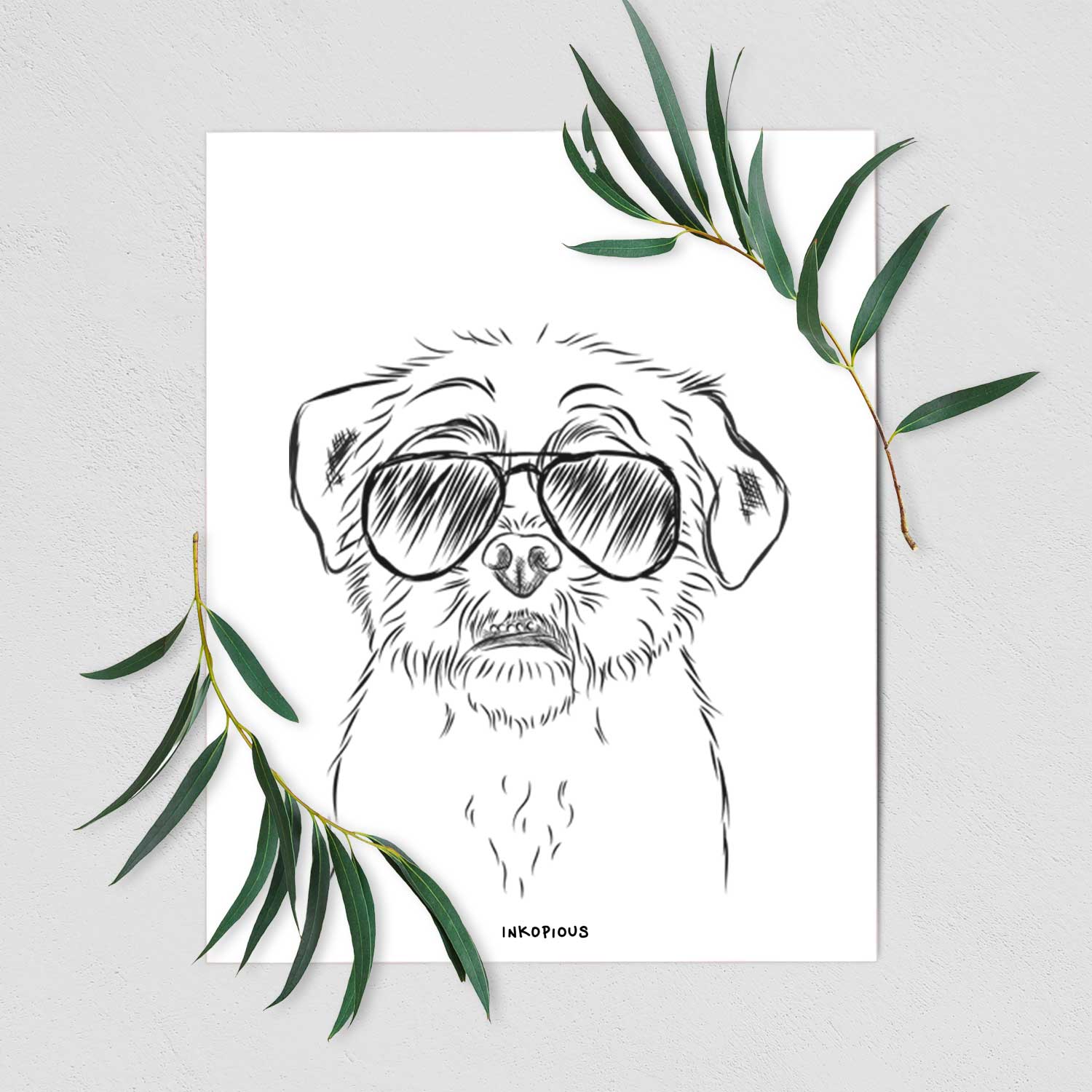 Smash the Shih Tzu Art Print