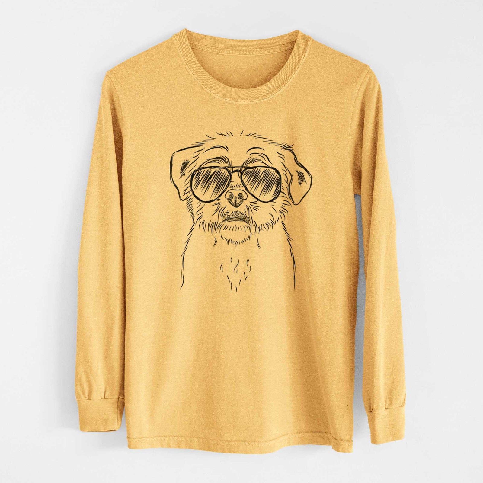 Aviators Smash the Shih Tzu - Heavyweight 100% Cotton Long Sleeve