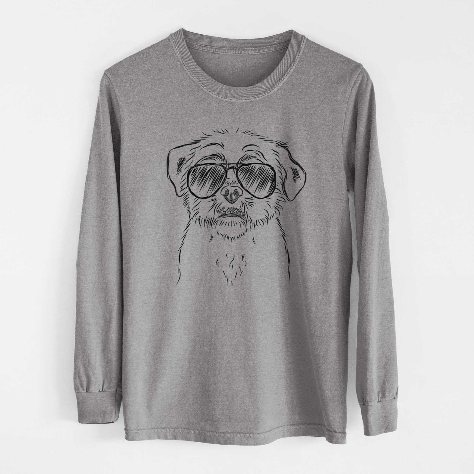 Aviators Smash the Shih Tzu - Heavyweight 100% Cotton Long Sleeve