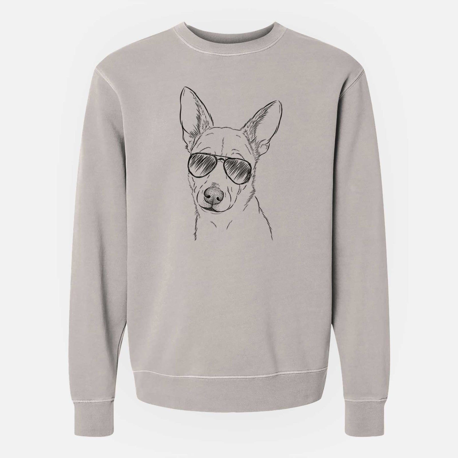 Aviator Sooner the Huskimo - Unisex Pigment Dyed Crew Sweatshirt