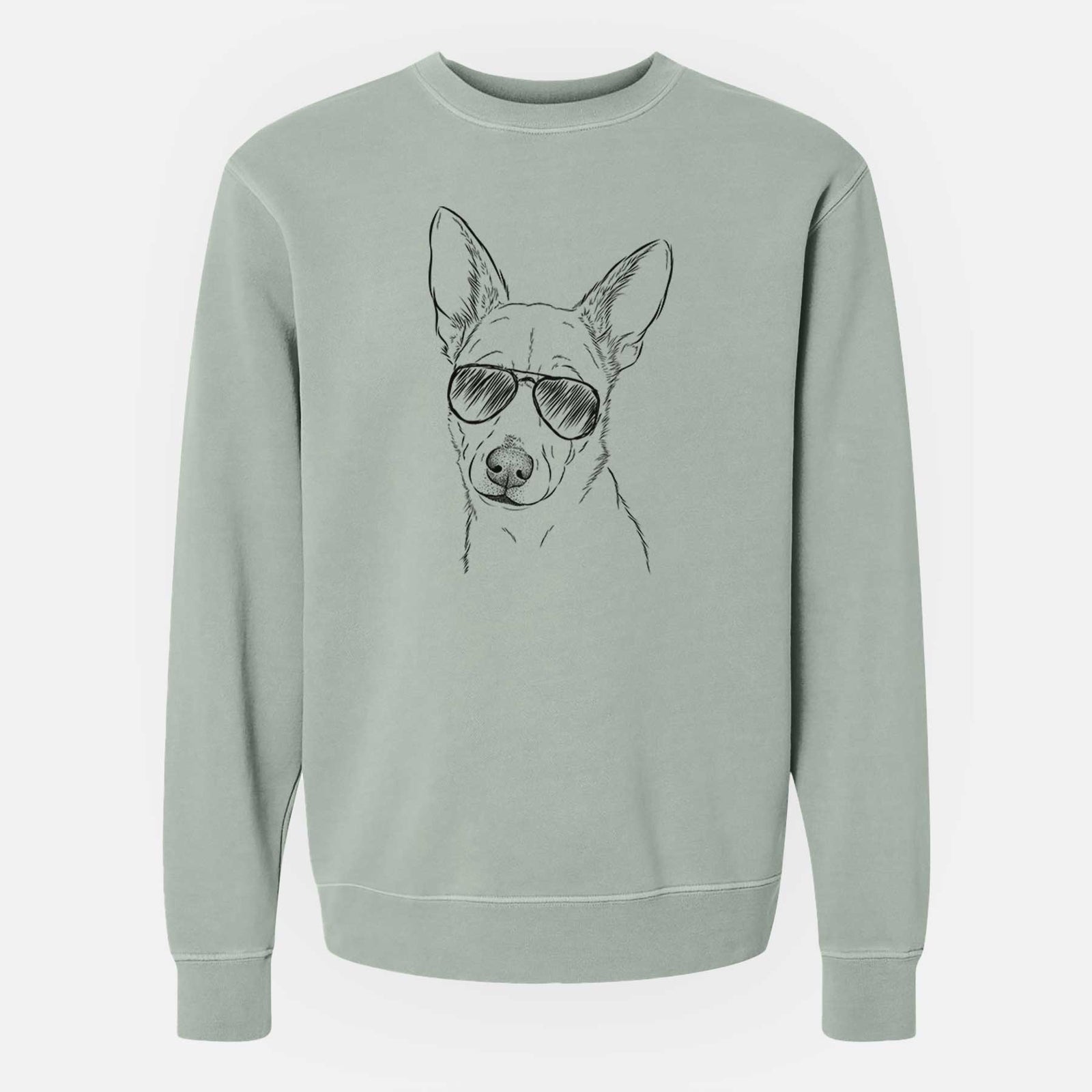 Aviator Sooner the Huskimo - Unisex Pigment Dyed Crew Sweatshirt