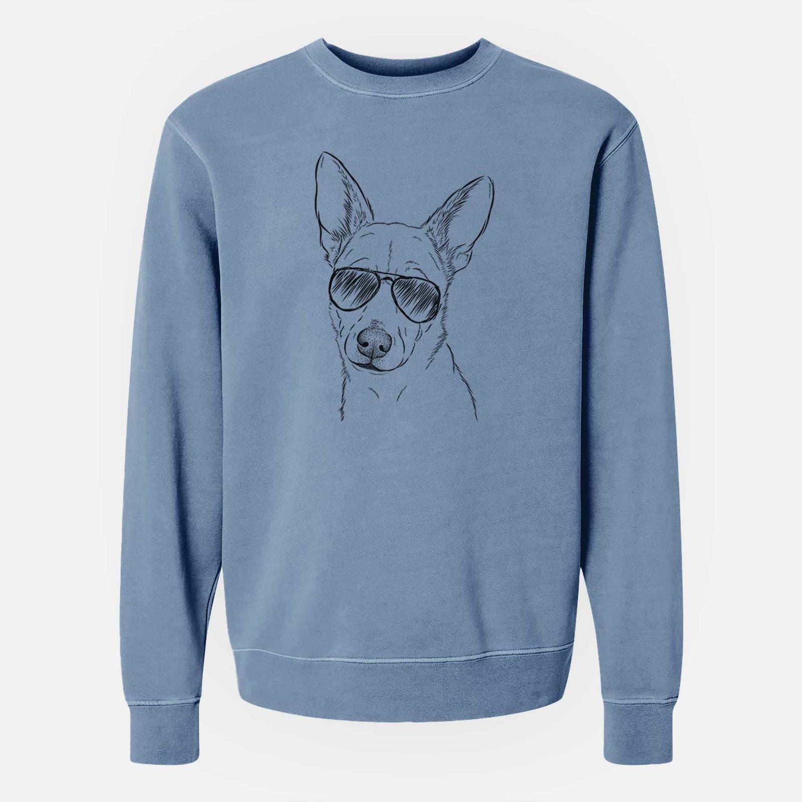 Aviator Sooner the Huskimo - Unisex Pigment Dyed Crew Sweatshirt