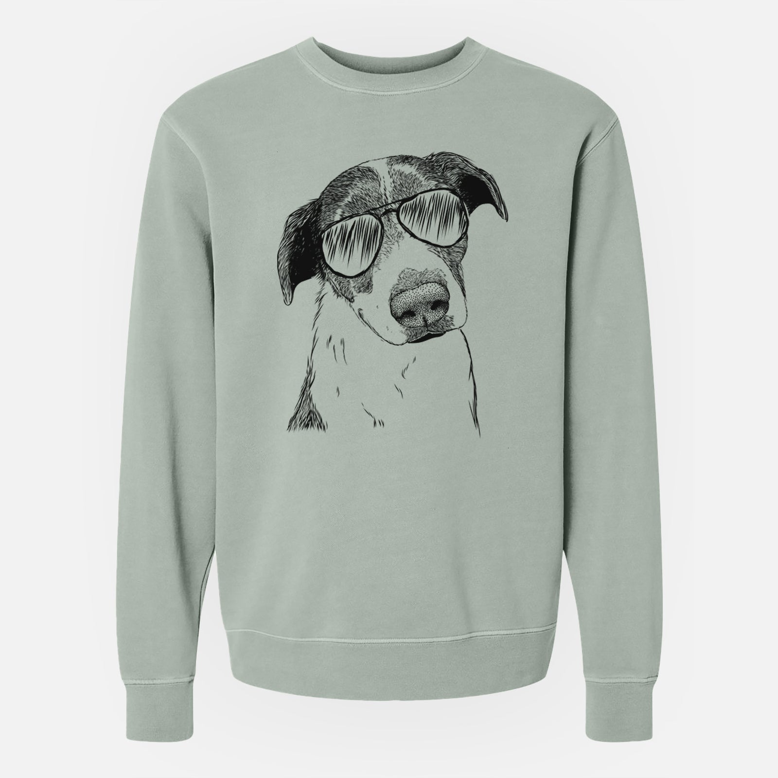 Aviator Sophia the Mixed Breed - Unisex Pigment Dyed Crew Sweatshirt