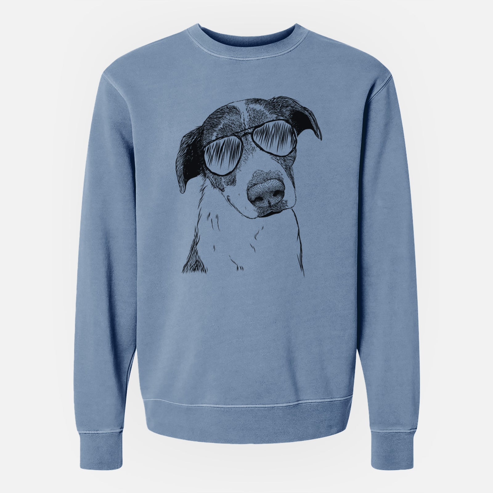 Aviator Sophia the Mixed Breed - Unisex Pigment Dyed Crew Sweatshirt