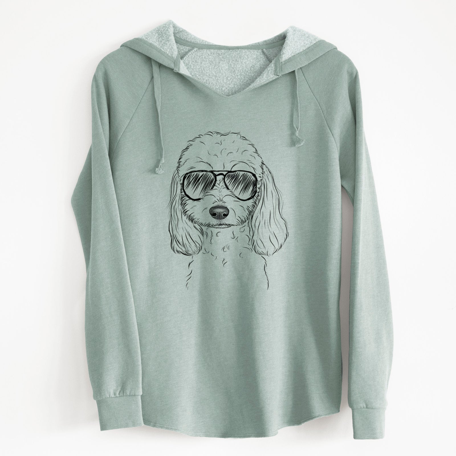 Aviator Sophie the Coton de Tulear - Cali Wave Hooded Sweatshirt
