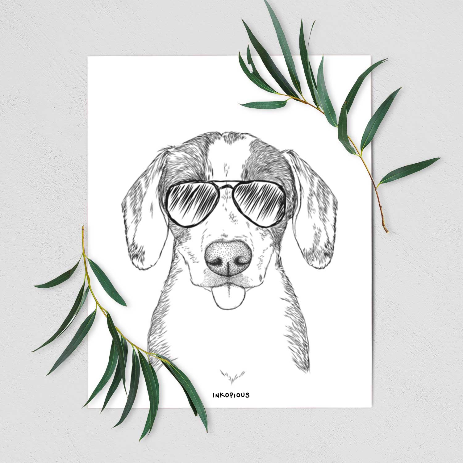 SophiePea the Mixed Breed Art Print