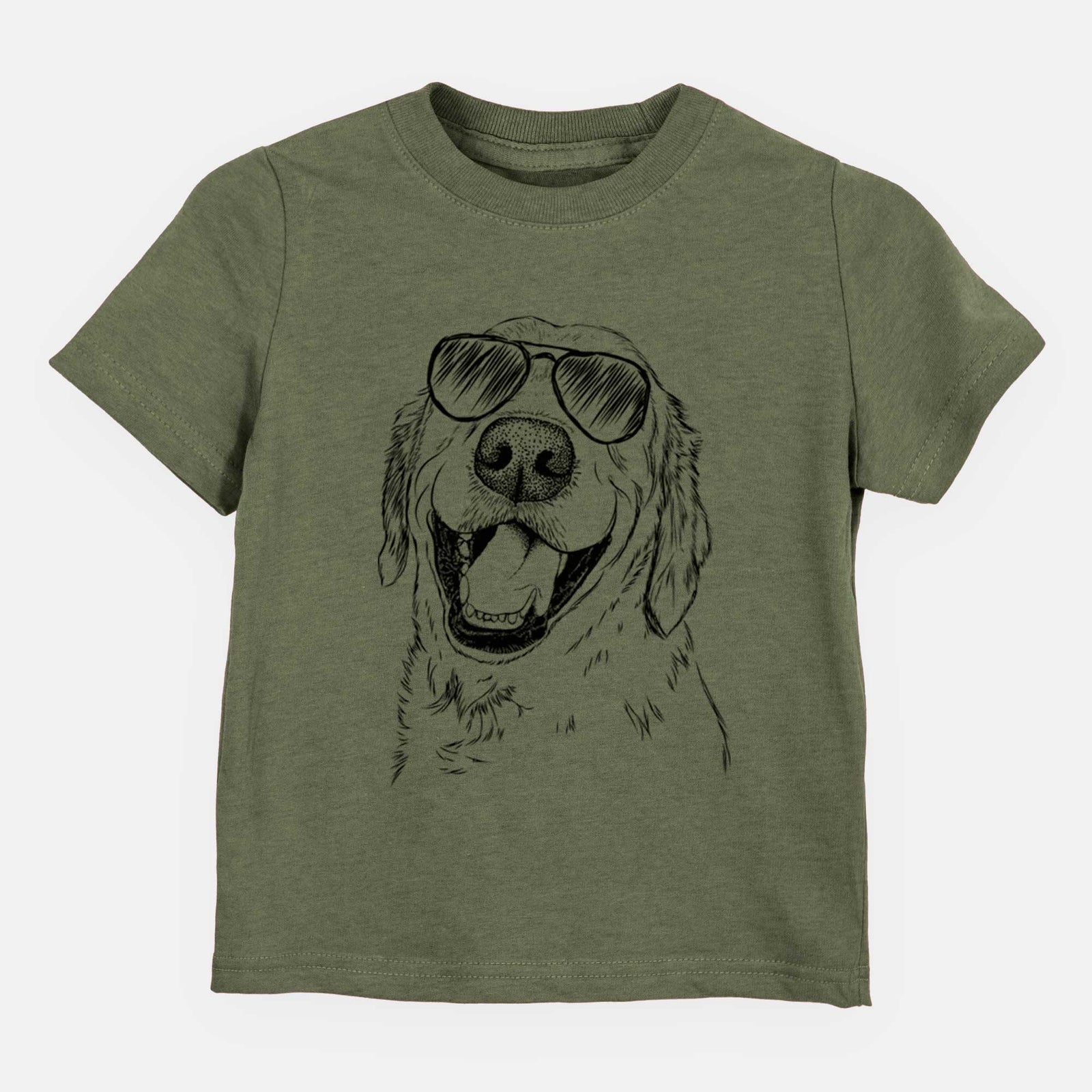 Aviator Spanky the Golden Retriever - Kids/Youth/Toddler Shirt