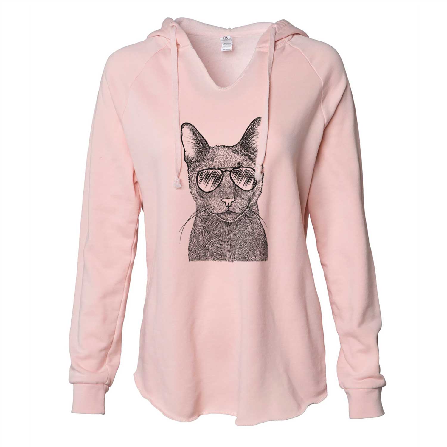 Stanley the Russian Blue Cat - Cali Wave Hooded Sweatshirt