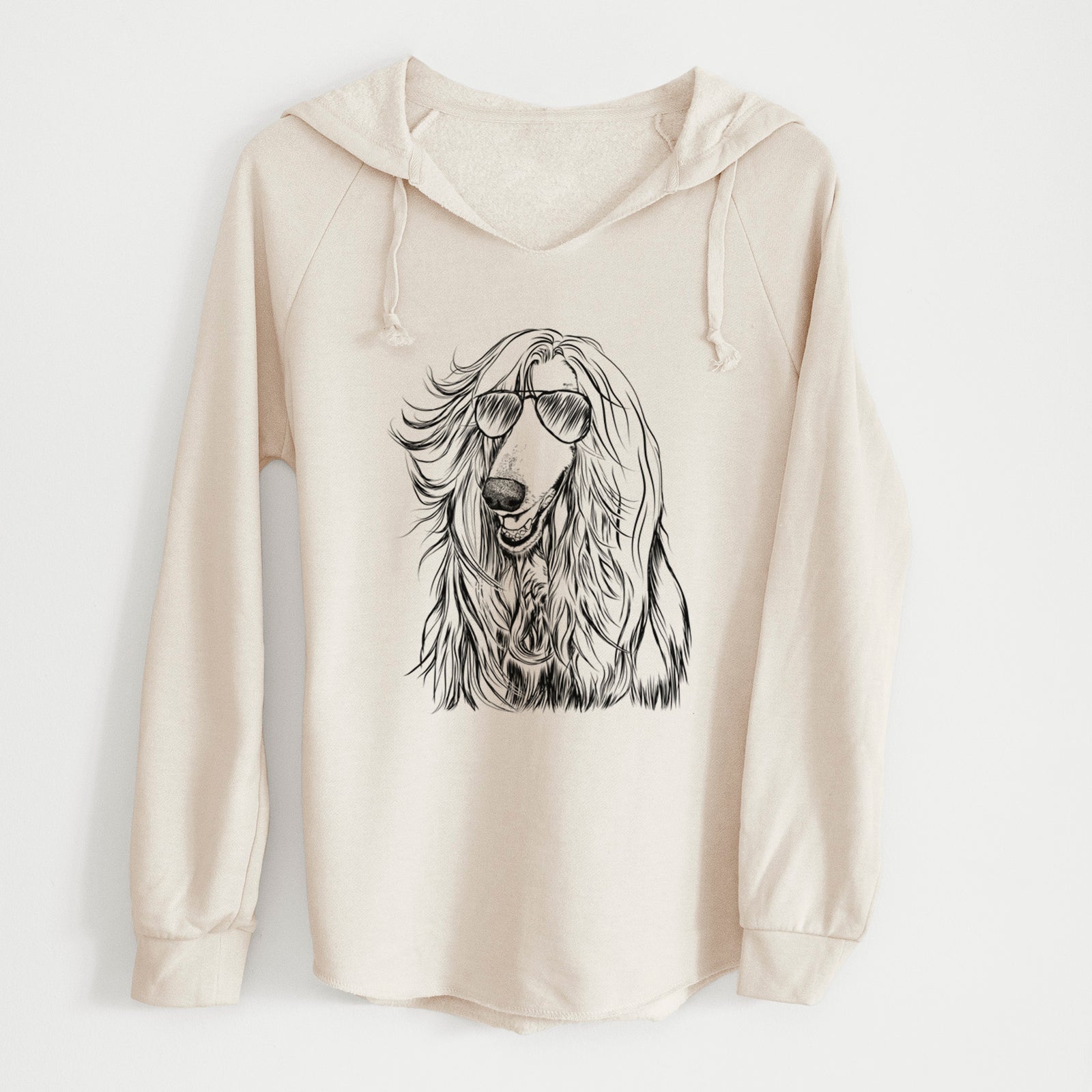 Aviator Sterling the Afghan Hound - Cali Wave Hooded Sweatshirt