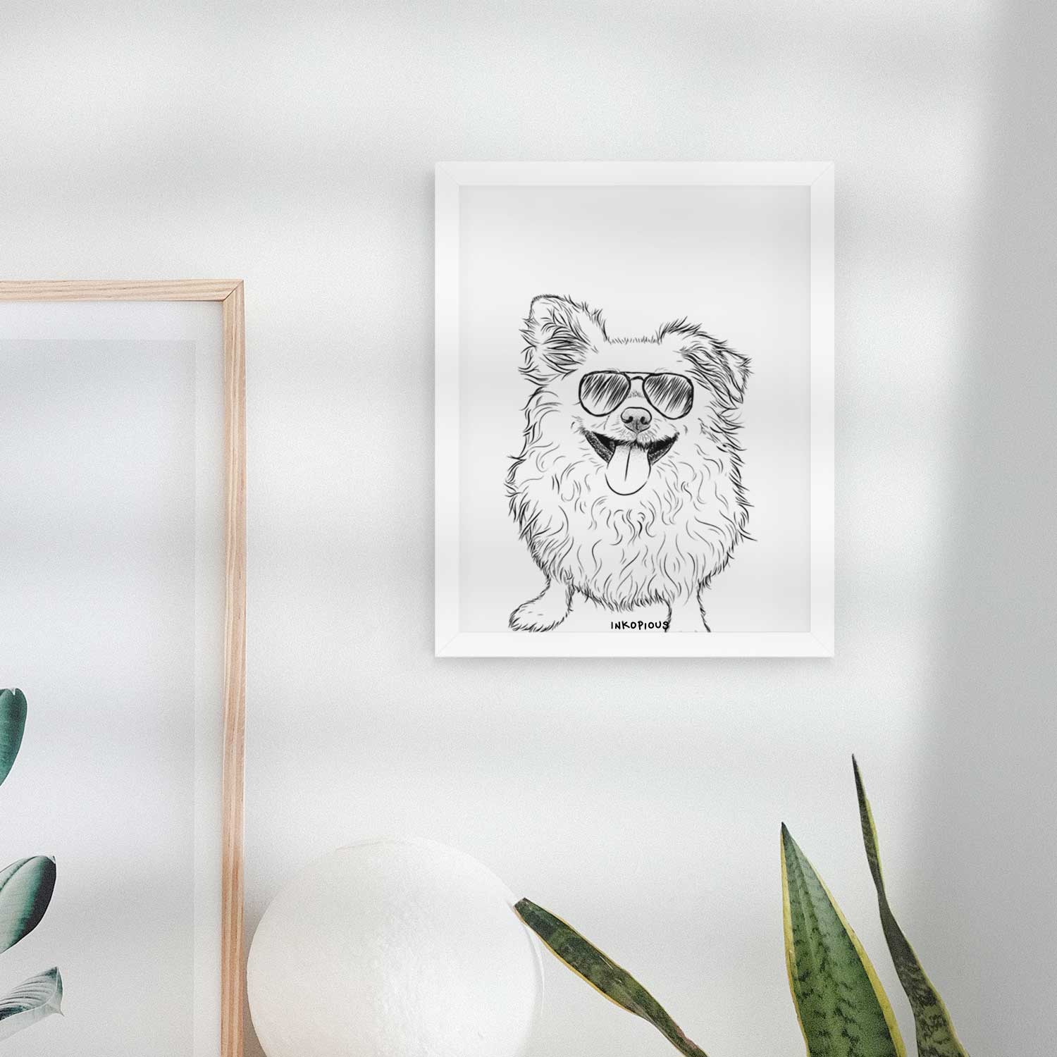 Stuart the Longhaired Chihuahua Art Print