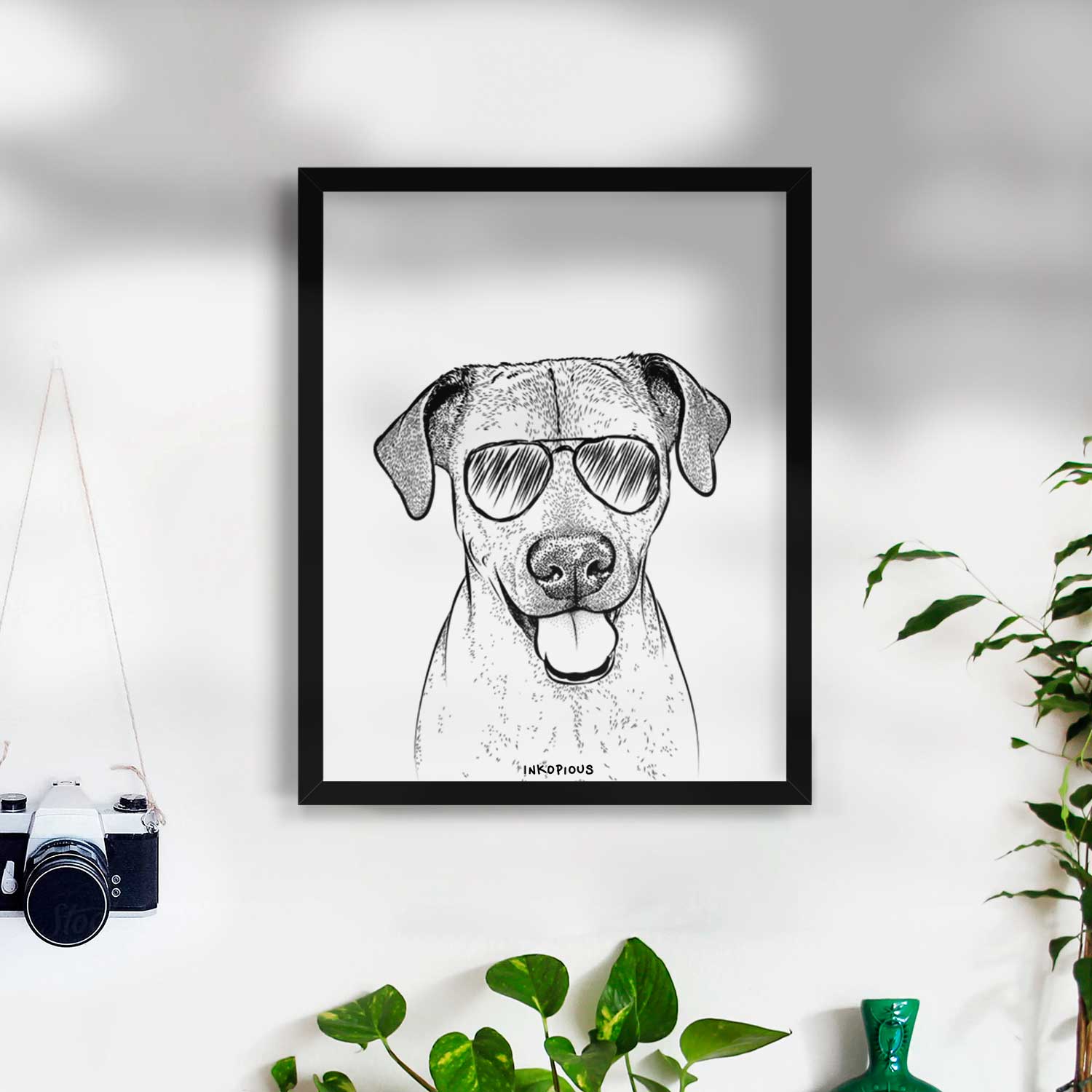 Sugar the American Staffordshire Mix Art Print