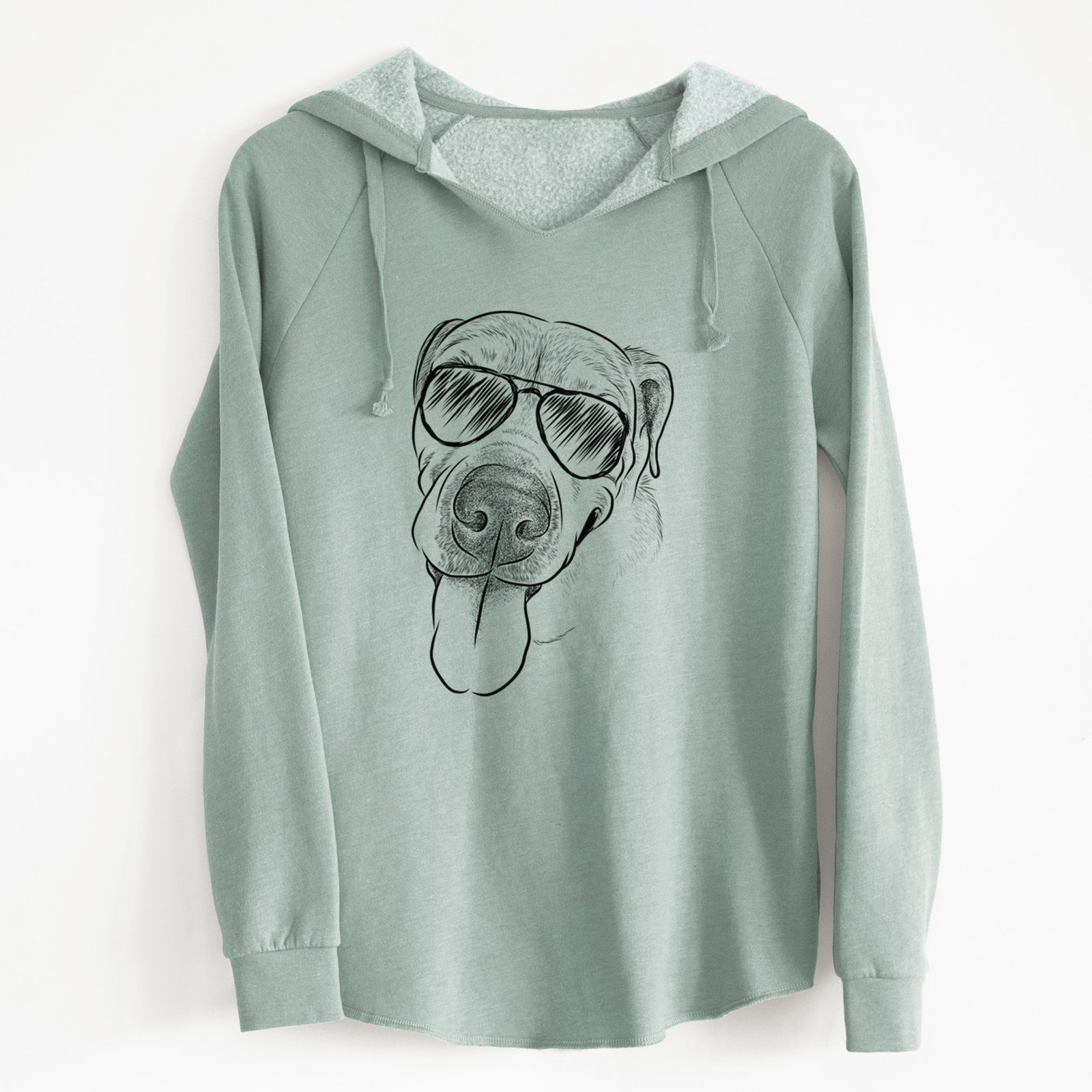 Aviator Sugar the Staffordshire Terrier Mix - Cali Wave Hooded Sweatshirt