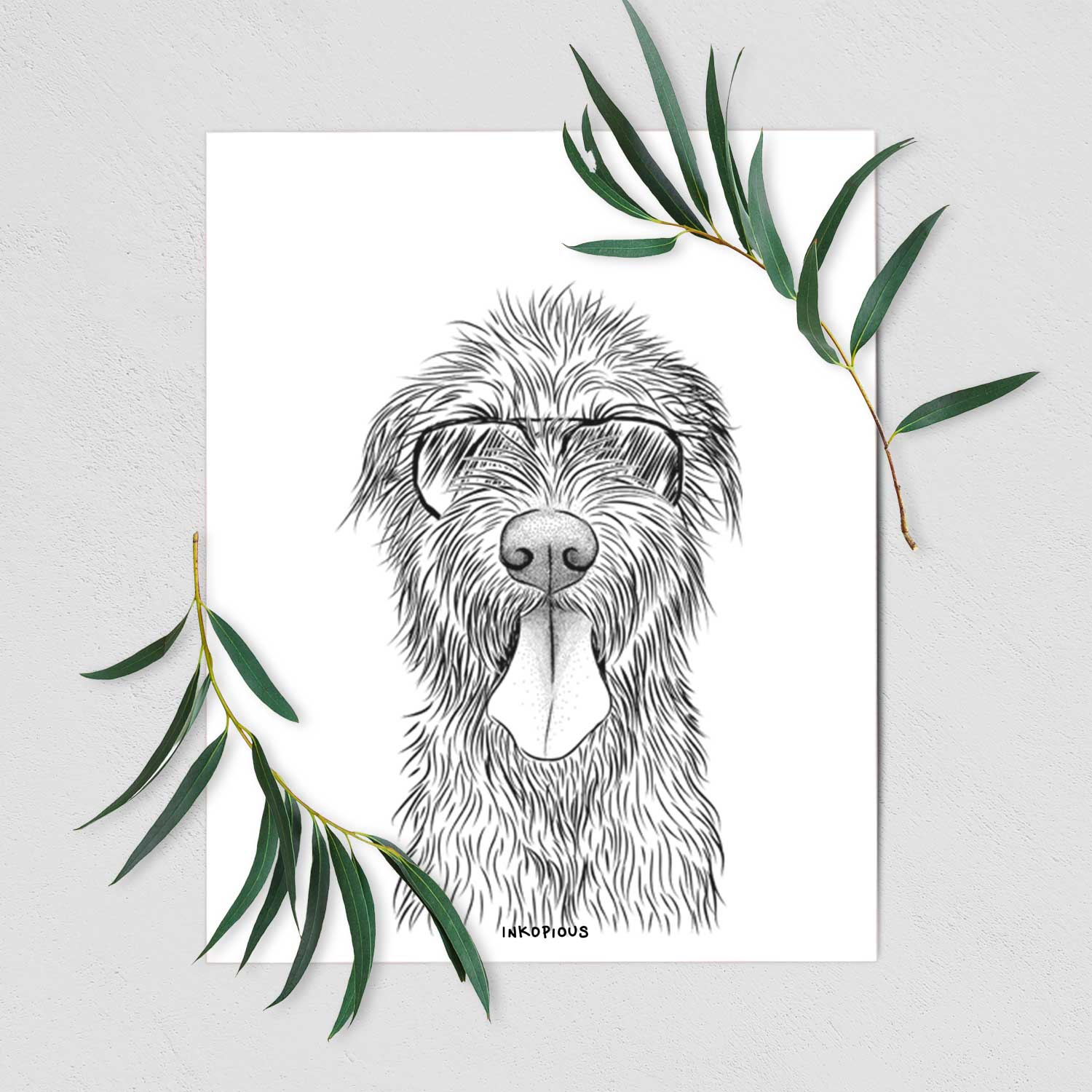 Sullivan the Irish Wolfhound Art Print
