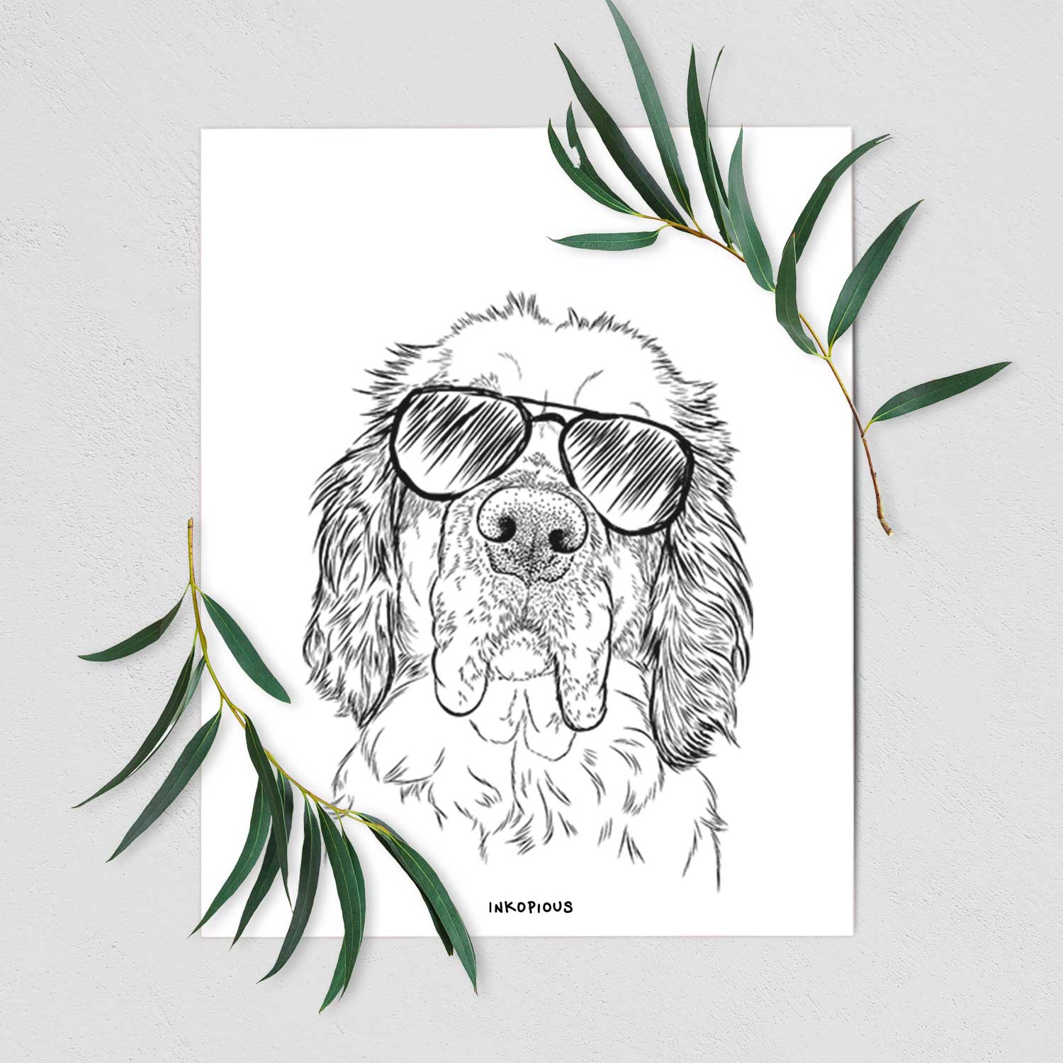 Sully the Clumber Spaniel Art Print
