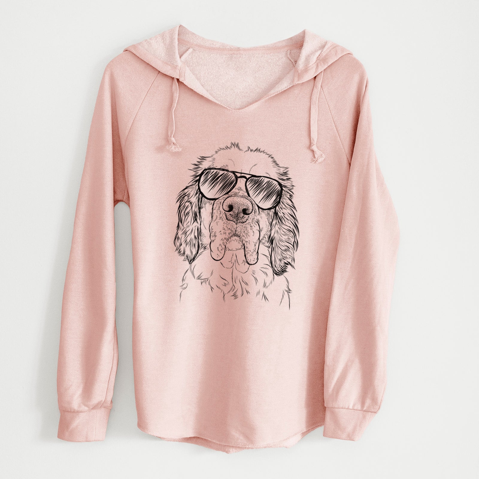 Aviator Sully the Clumber Spaniel - Cali Wave Hooded Sweatshirt