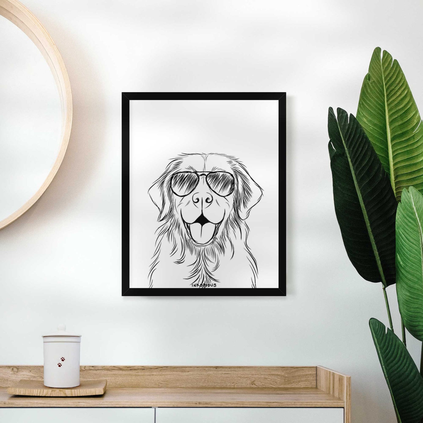 Sunny the Golden Retriever Art Print