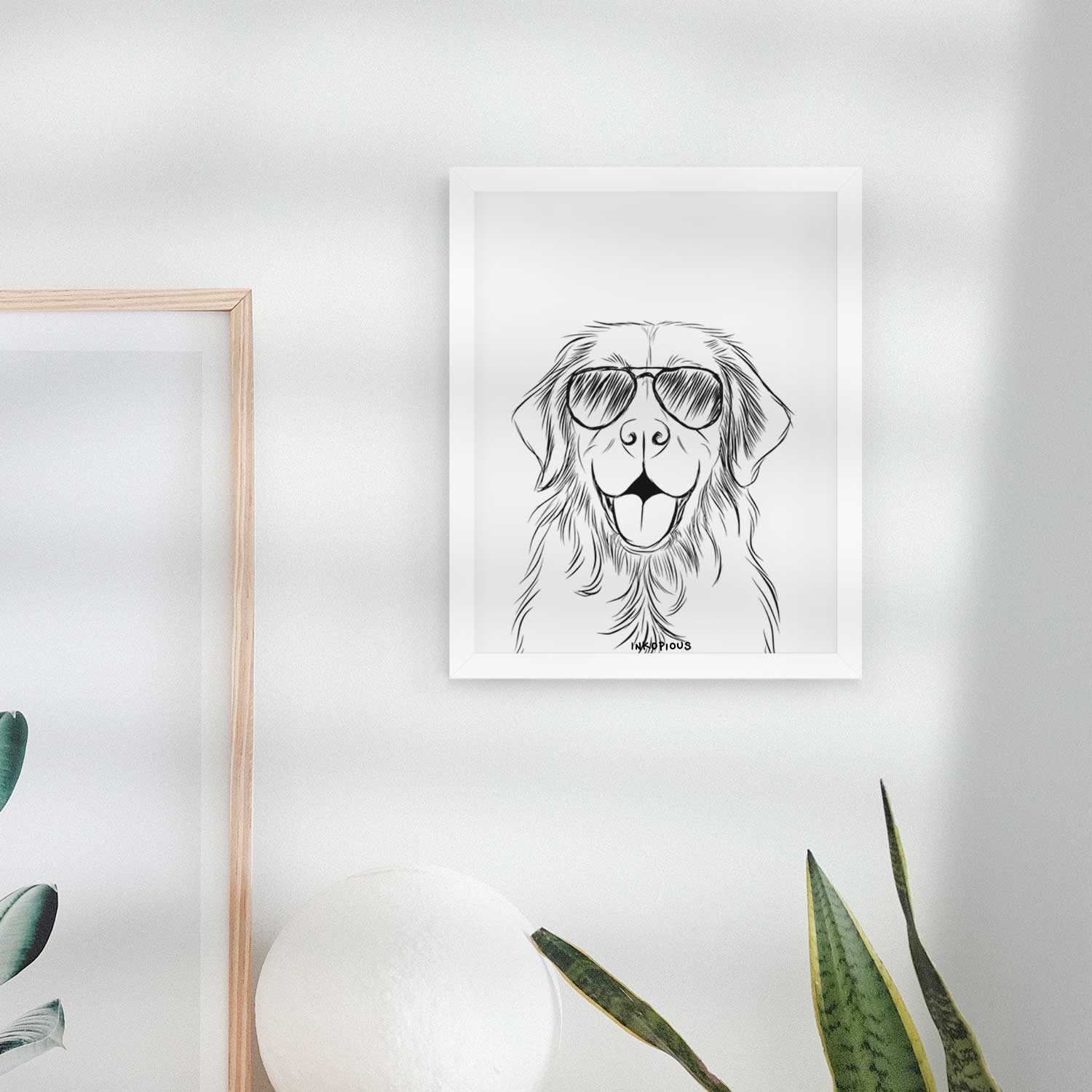 Sunny the Golden Retriever Art Print