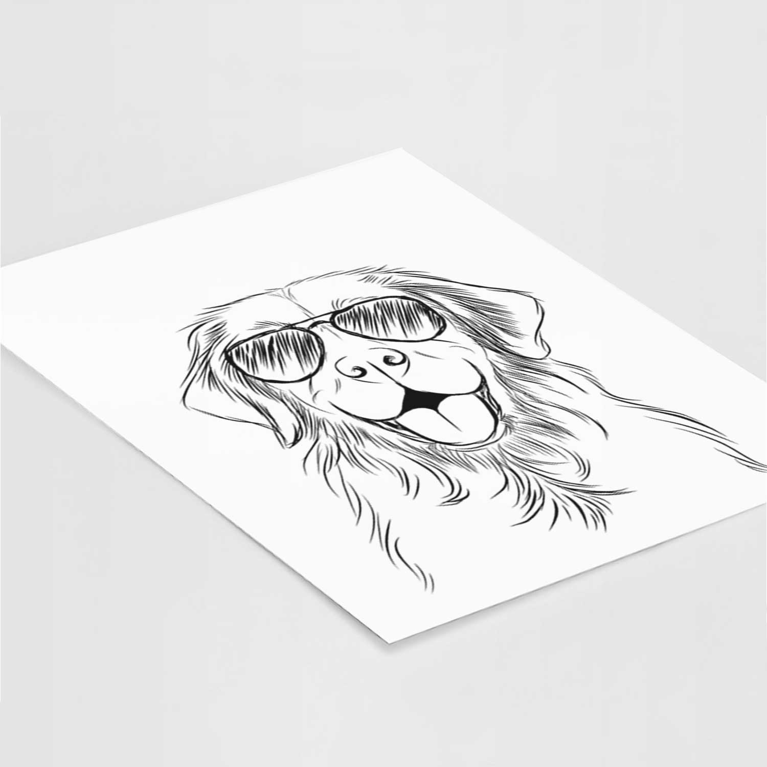 Sunny the Golden Retriever Art Print