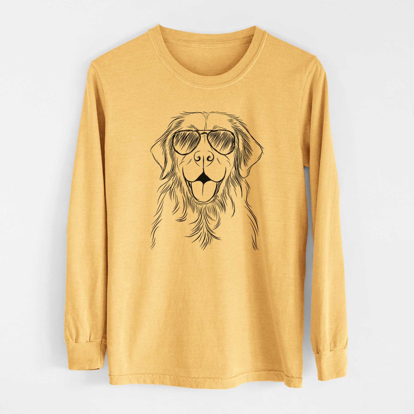 Aviators Sunny the Golden Retriever - Heavyweight 100% Cotton Long Sleeve