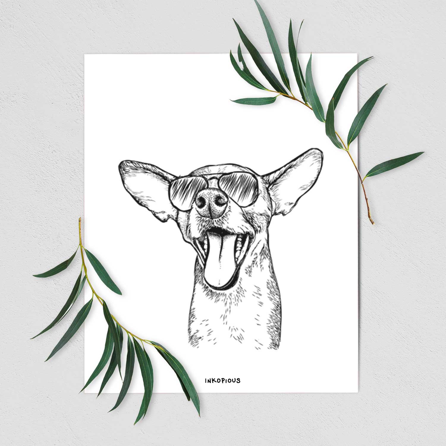 Sweet Bailey the Chihuahua Mix Art Print