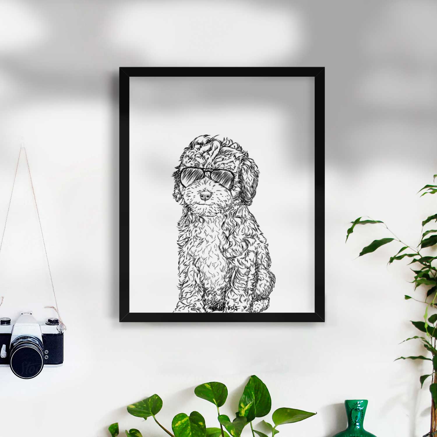 Sweet Tea the Mini Doodle Art Print