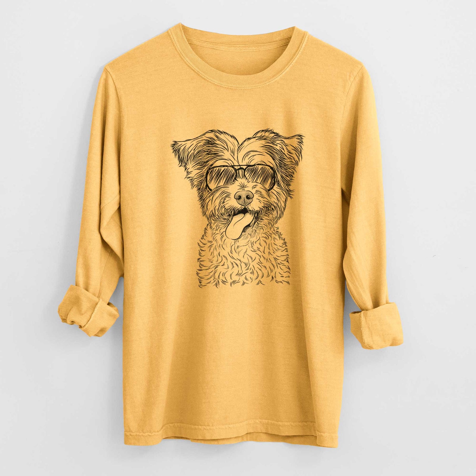 Aviators Sweetie the Terrier Mix - Heavyweight 100% Cotton Long Sleeve