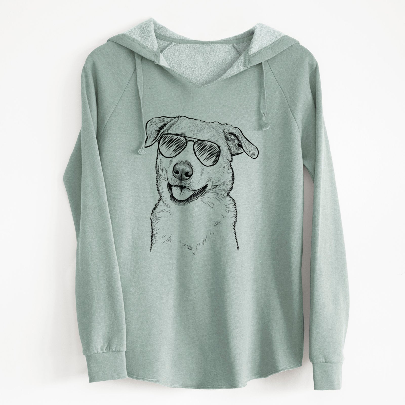 Aviator Sydney the Great Pyrenees Australian Shepherd Mix - Cali Wave Hooded Sweatshirt