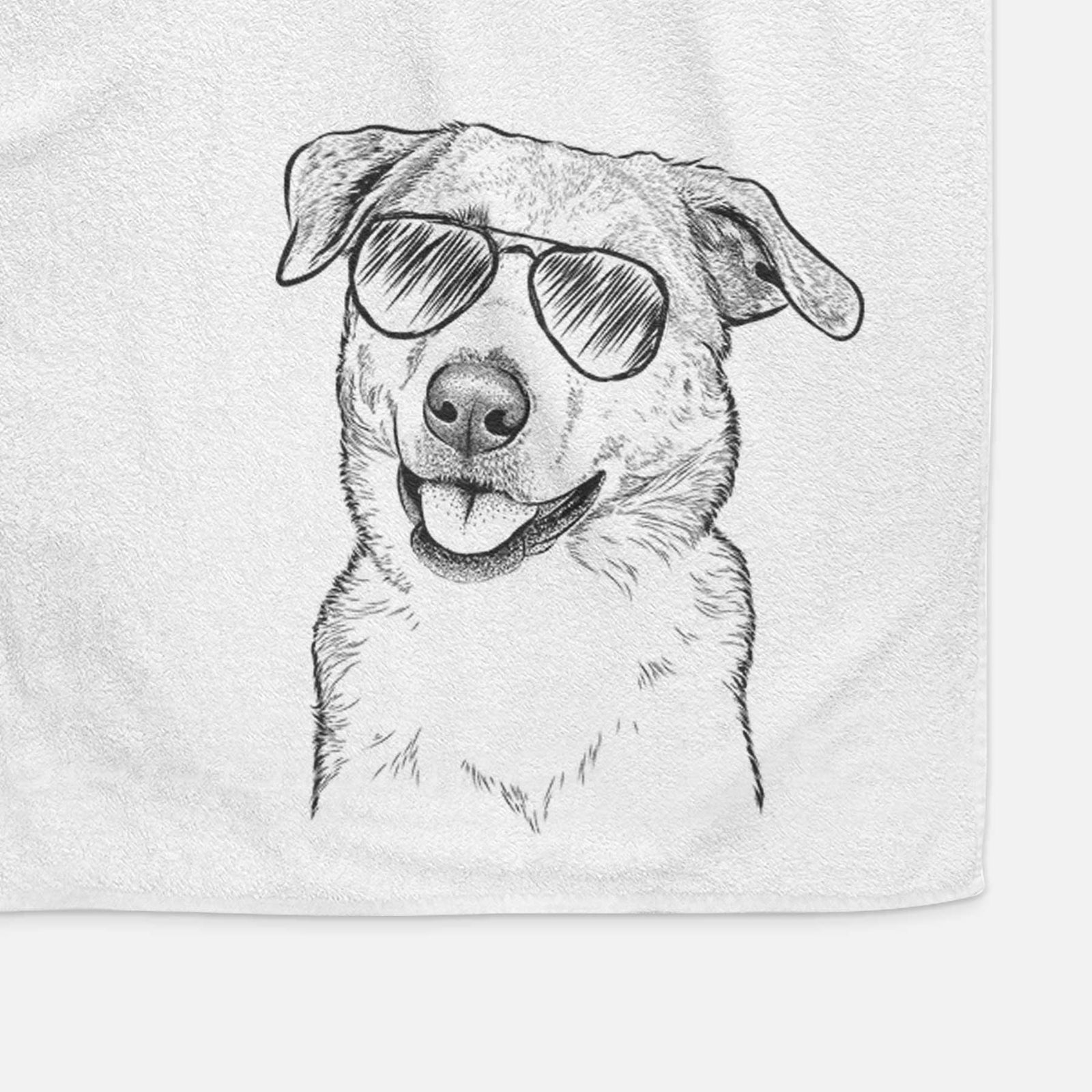 Sydney the Great Pyrenees Australian Shepherd Mix Decorative Hand Towel