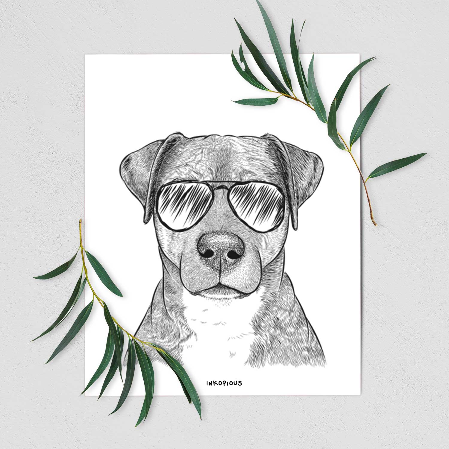 TedE the Mixed Breed Art Print