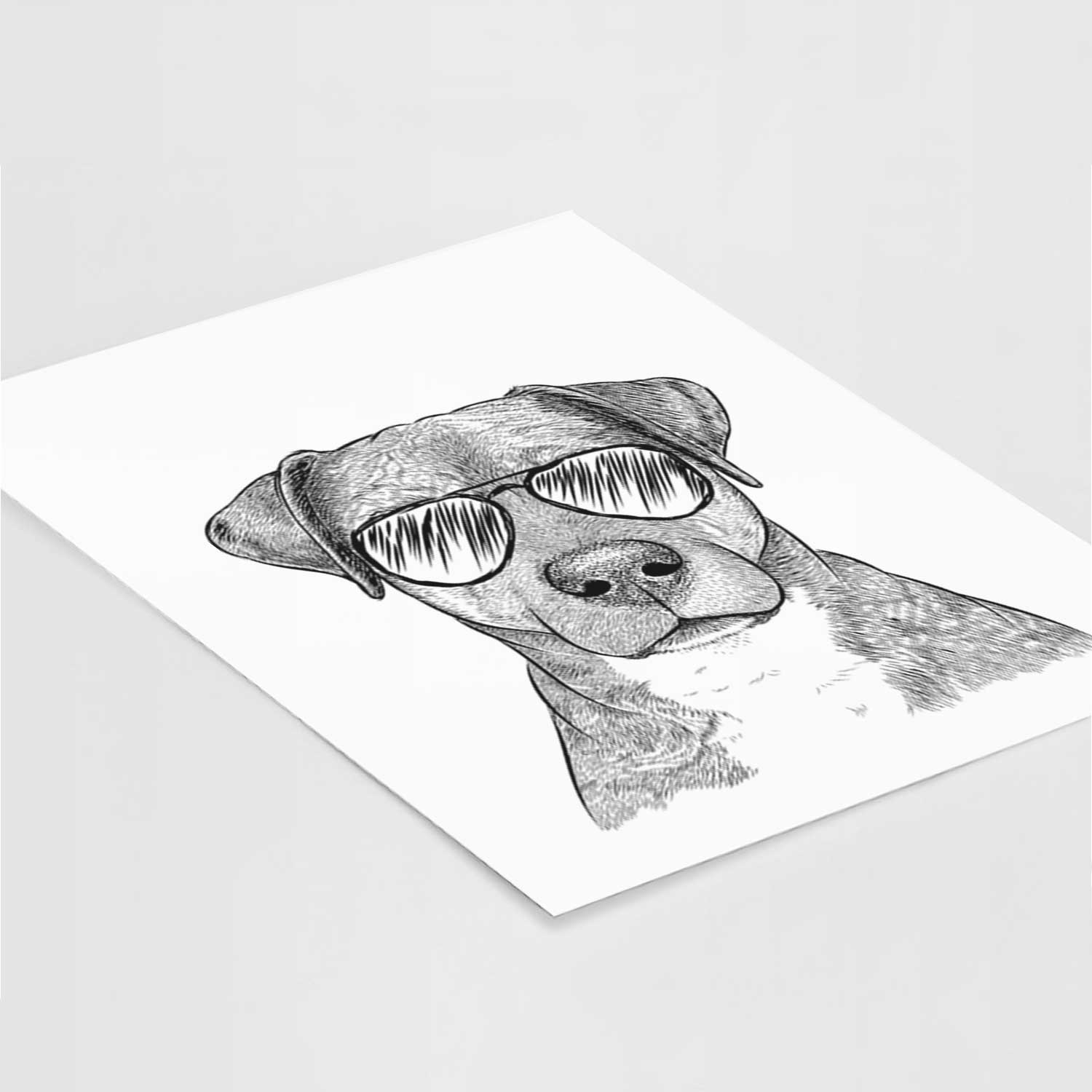 TedE the Mixed Breed Art Print