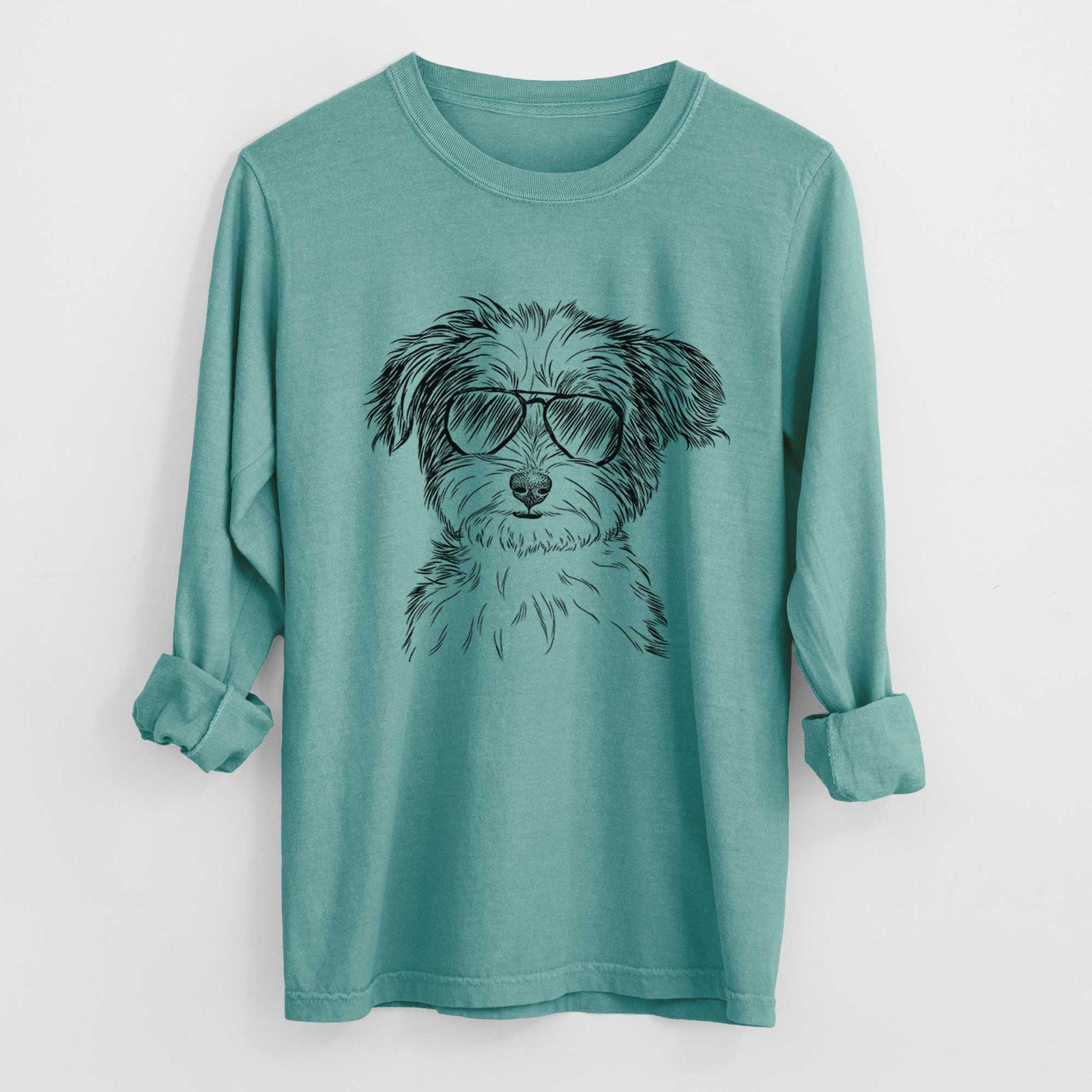 Aviators Teddy the Havanese - Heavyweight 100% Cotton Long Sleeve
