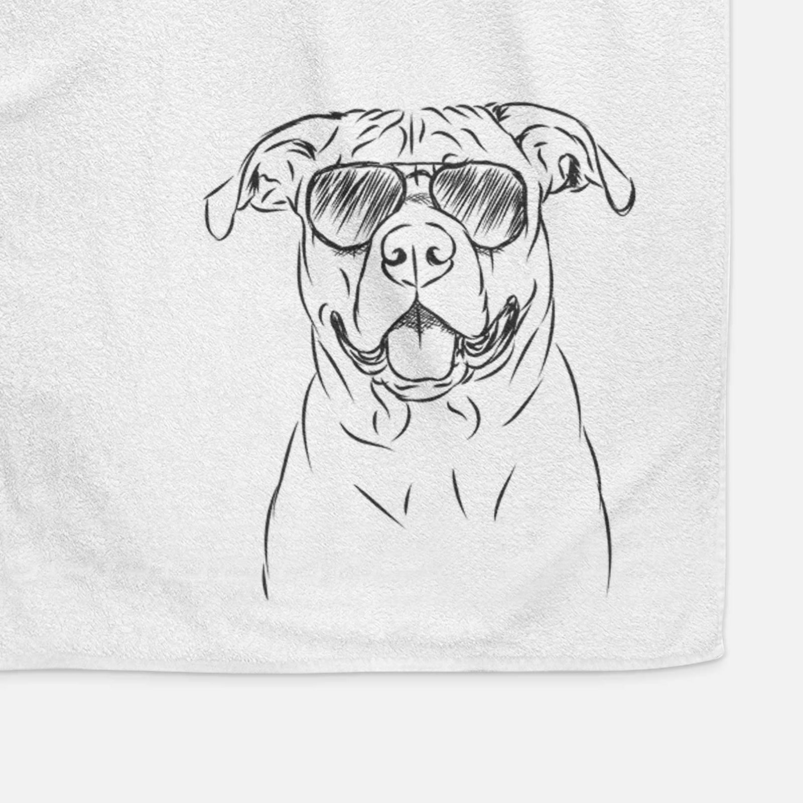 Timmy the Mixed Breed Decorative Hand Towel