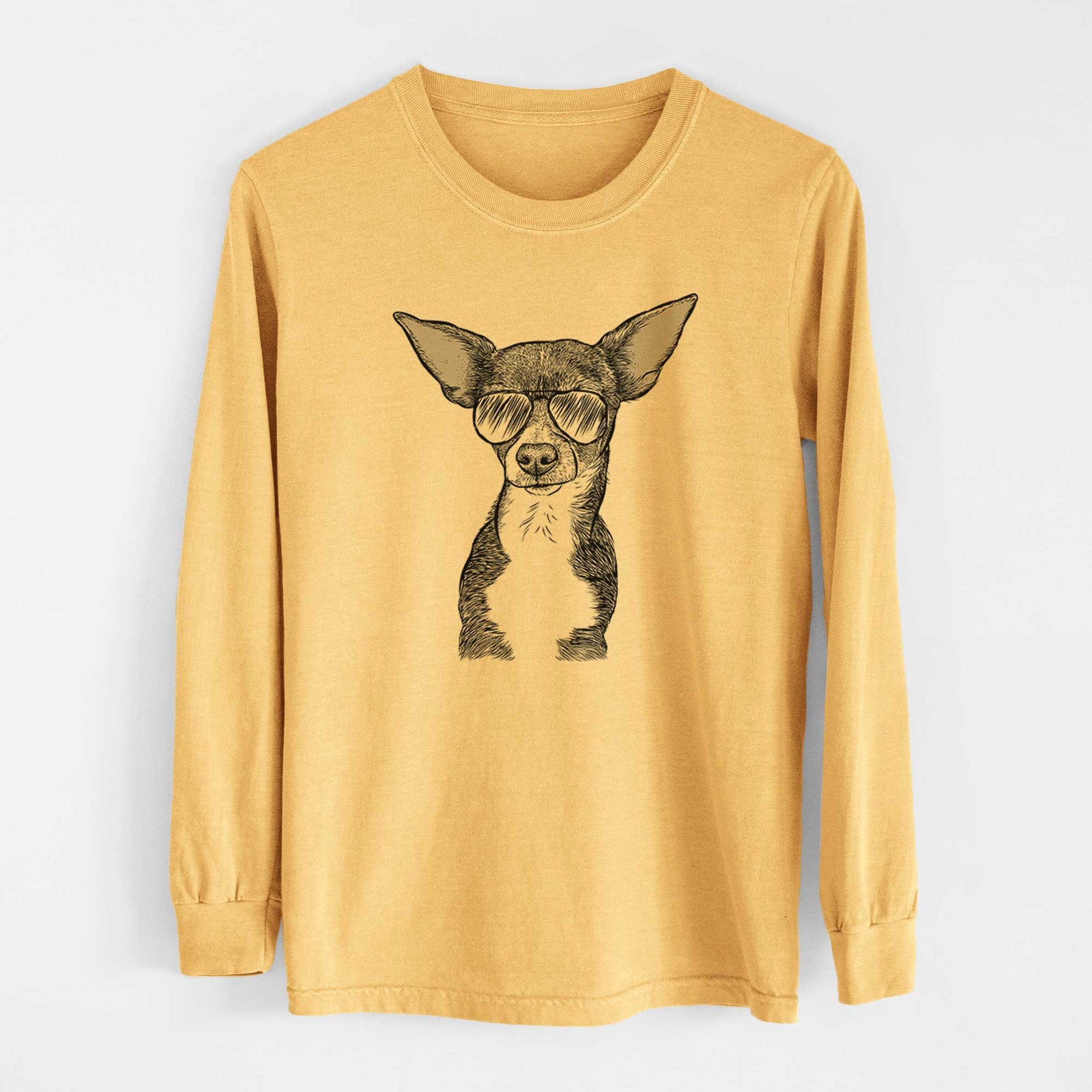 Aviators Tiny Archie the Mixed Breed - Heavyweight 100% Cotton Long Sleeve