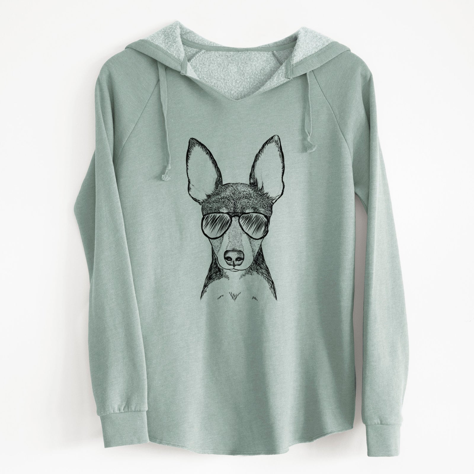 Aviator Tiny the Toy Fox Terrier - Cali Wave Hooded Sweatshirt