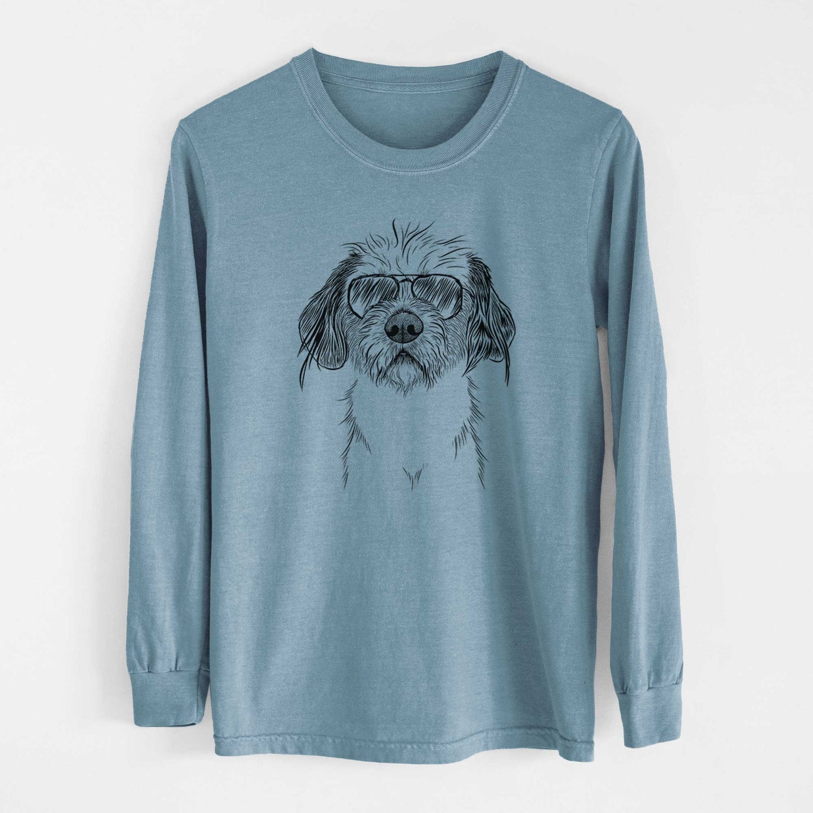Aviators Tiny Tucker the Mixed Breed - Heavyweight 100% Cotton Long Sleeve