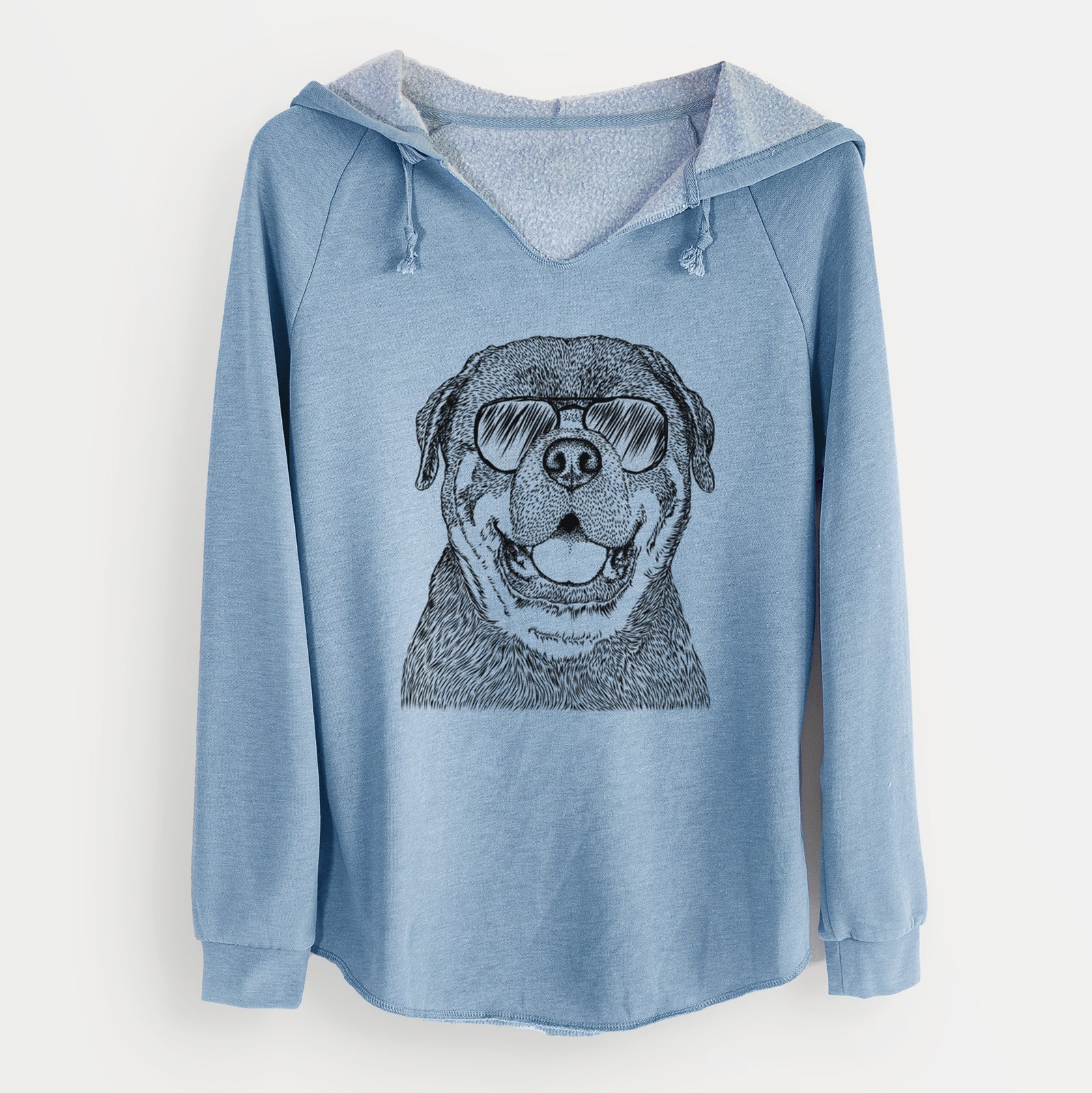 Aviator Titan the Rottweiler - Cali Wave Hooded Sweatshirt