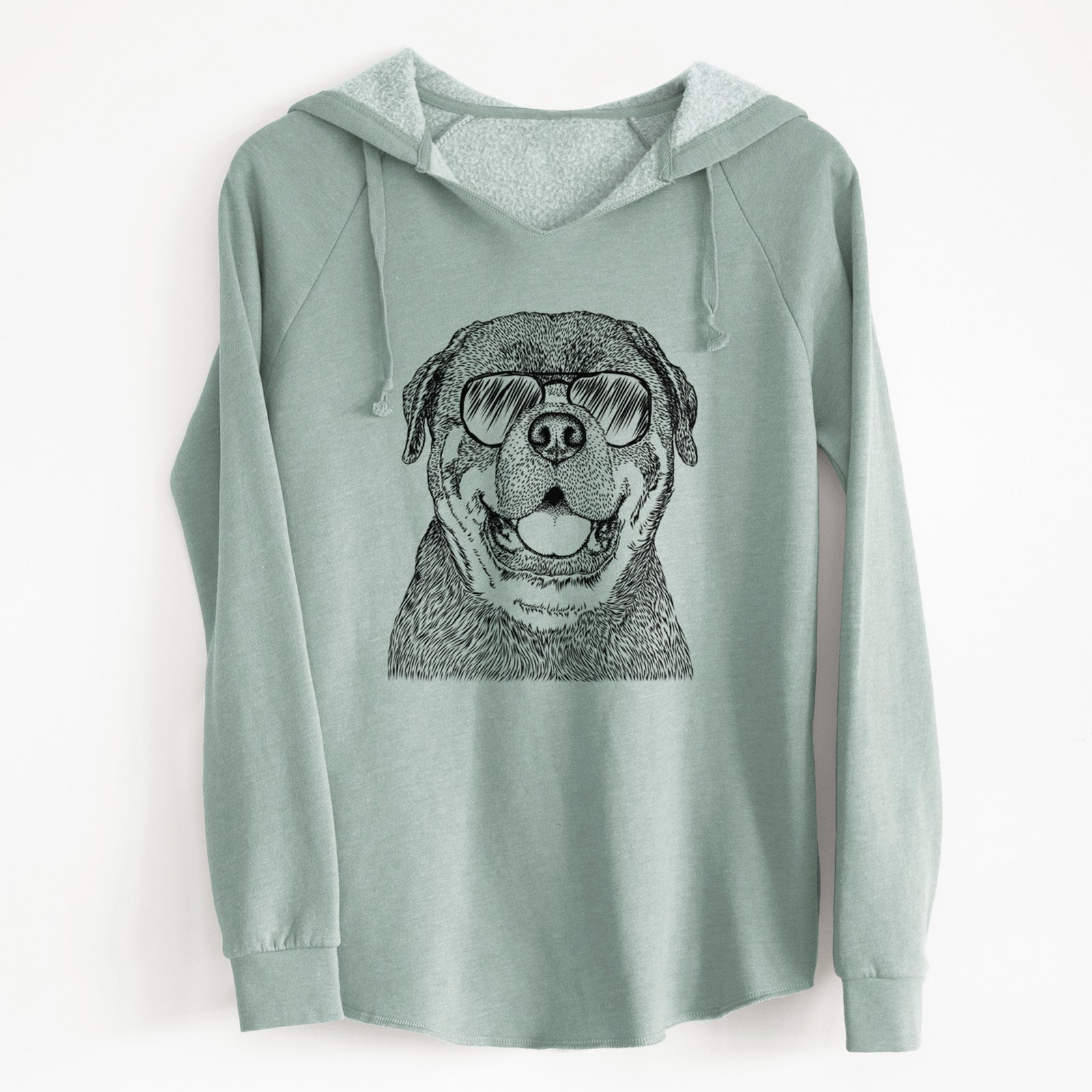 Aviator Titan the Rottweiler - Cali Wave Hooded Sweatshirt