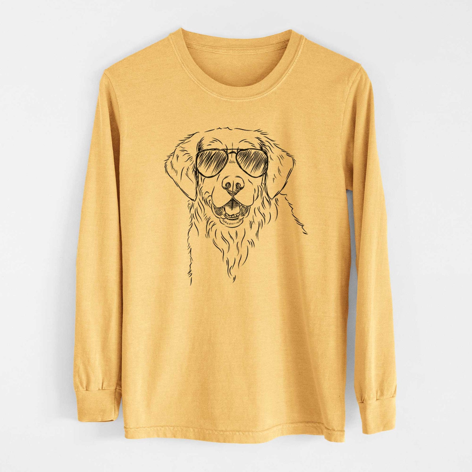 Aviators Toby the Golden Retriever - Heavyweight 100% Cotton Long Sleeve